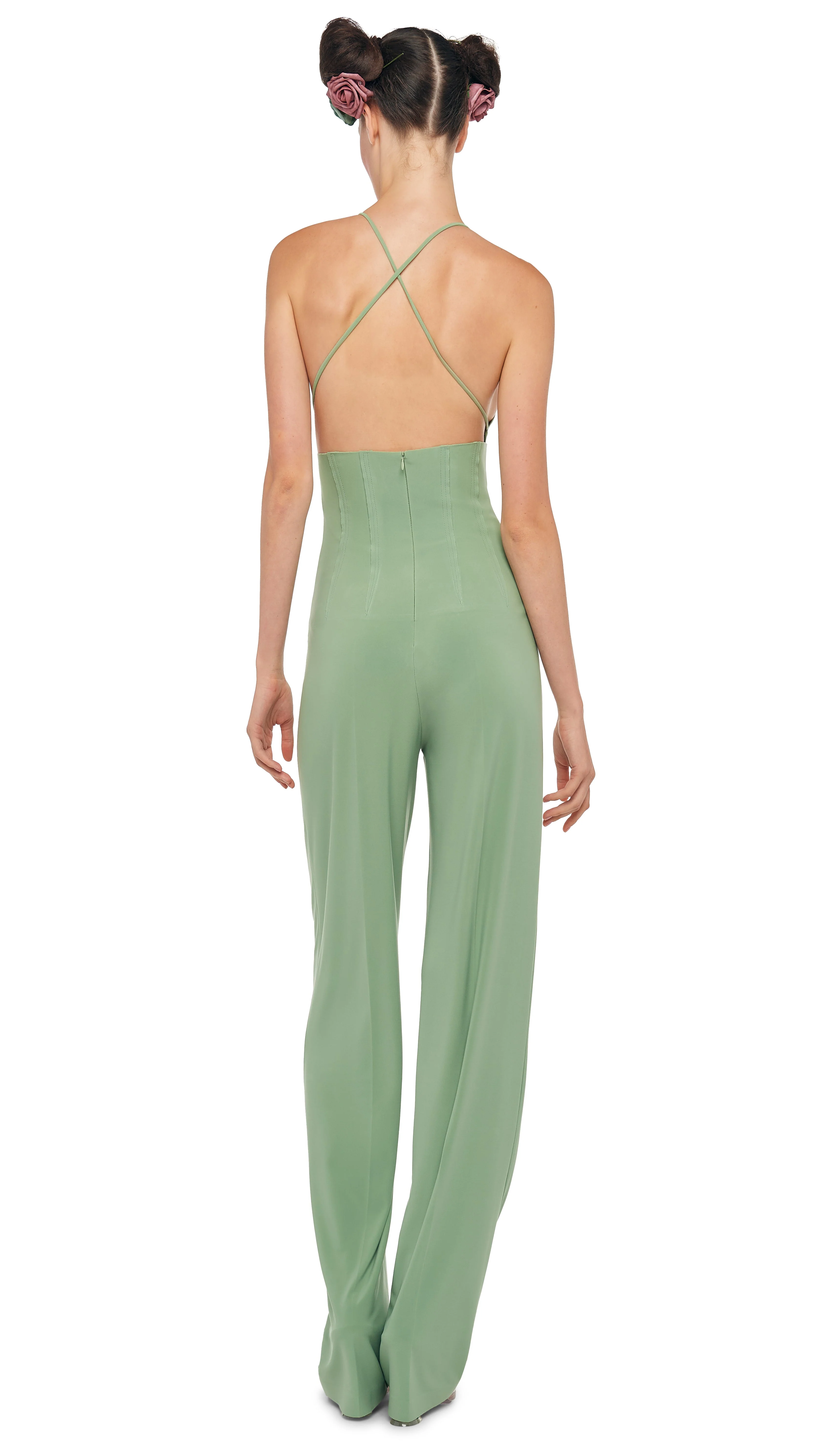 HIGH WAIST TAILORED PLEAT PANT - Image 4