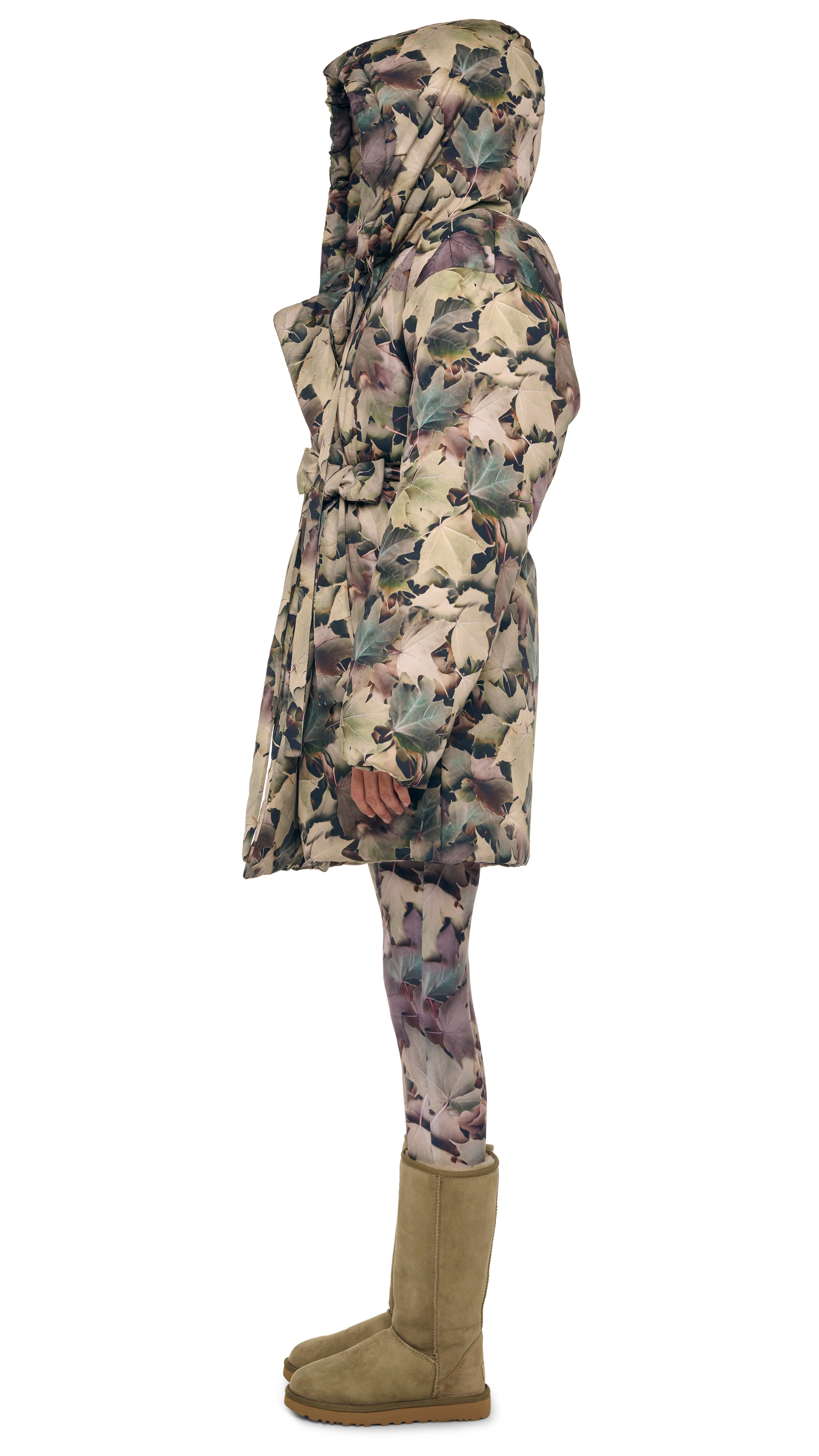 HOODED SLEEPING BAG COAT TO KNEE - Image 2