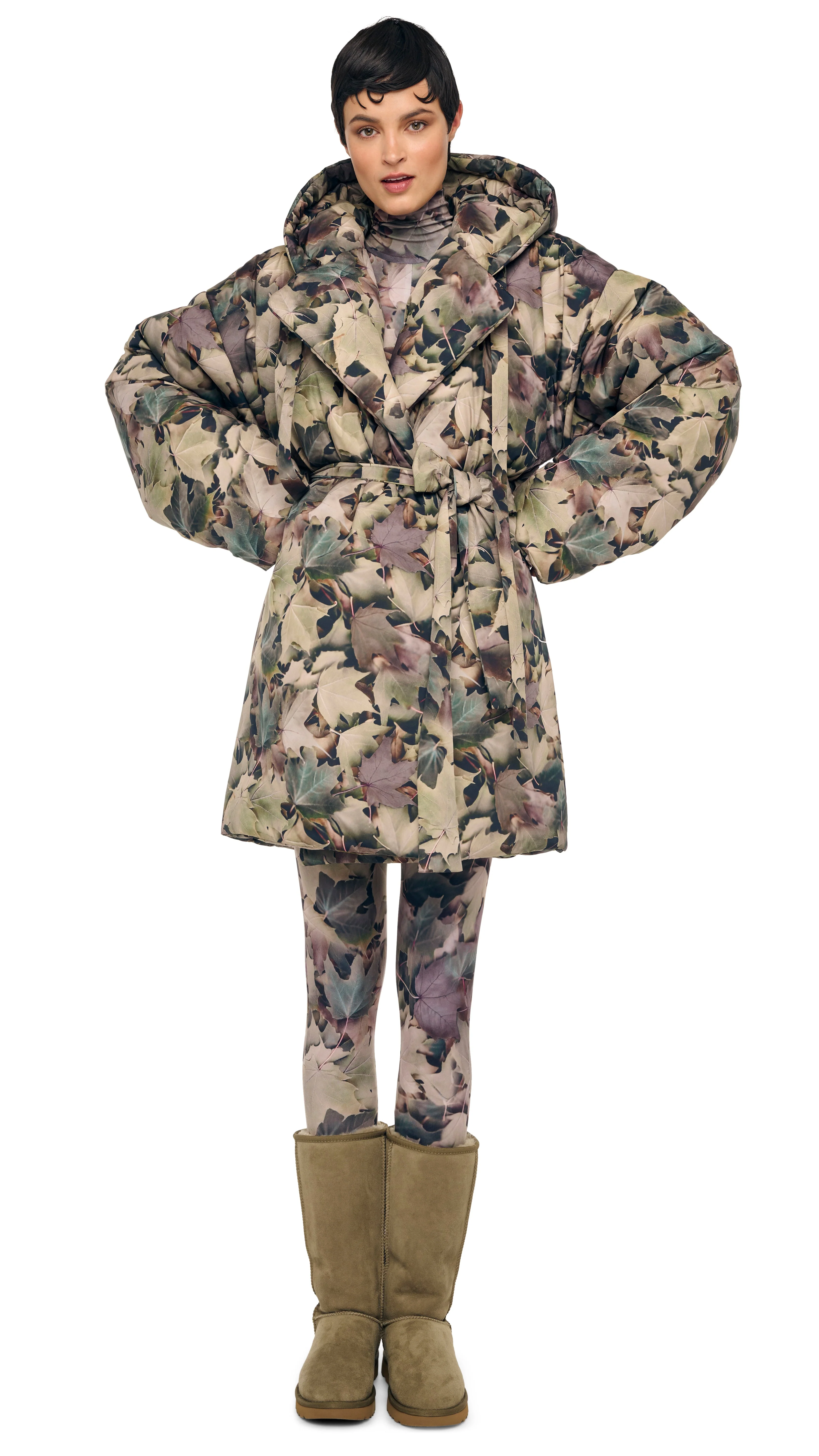 HOODED SLEEPING BAG COAT TO KNEE - Image 5