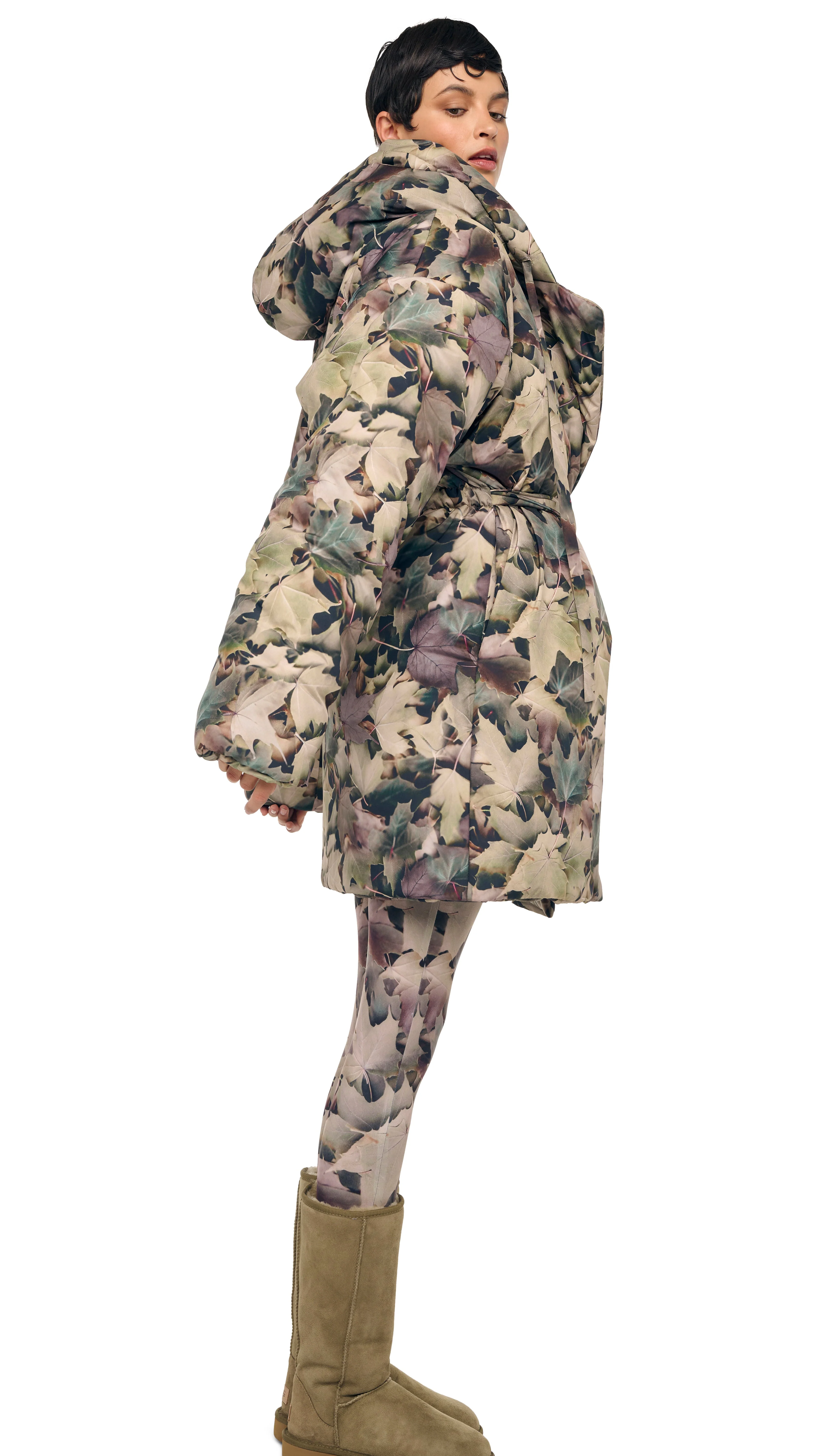HOODED SLEEPING BAG COAT TO KNEE - Image 6
