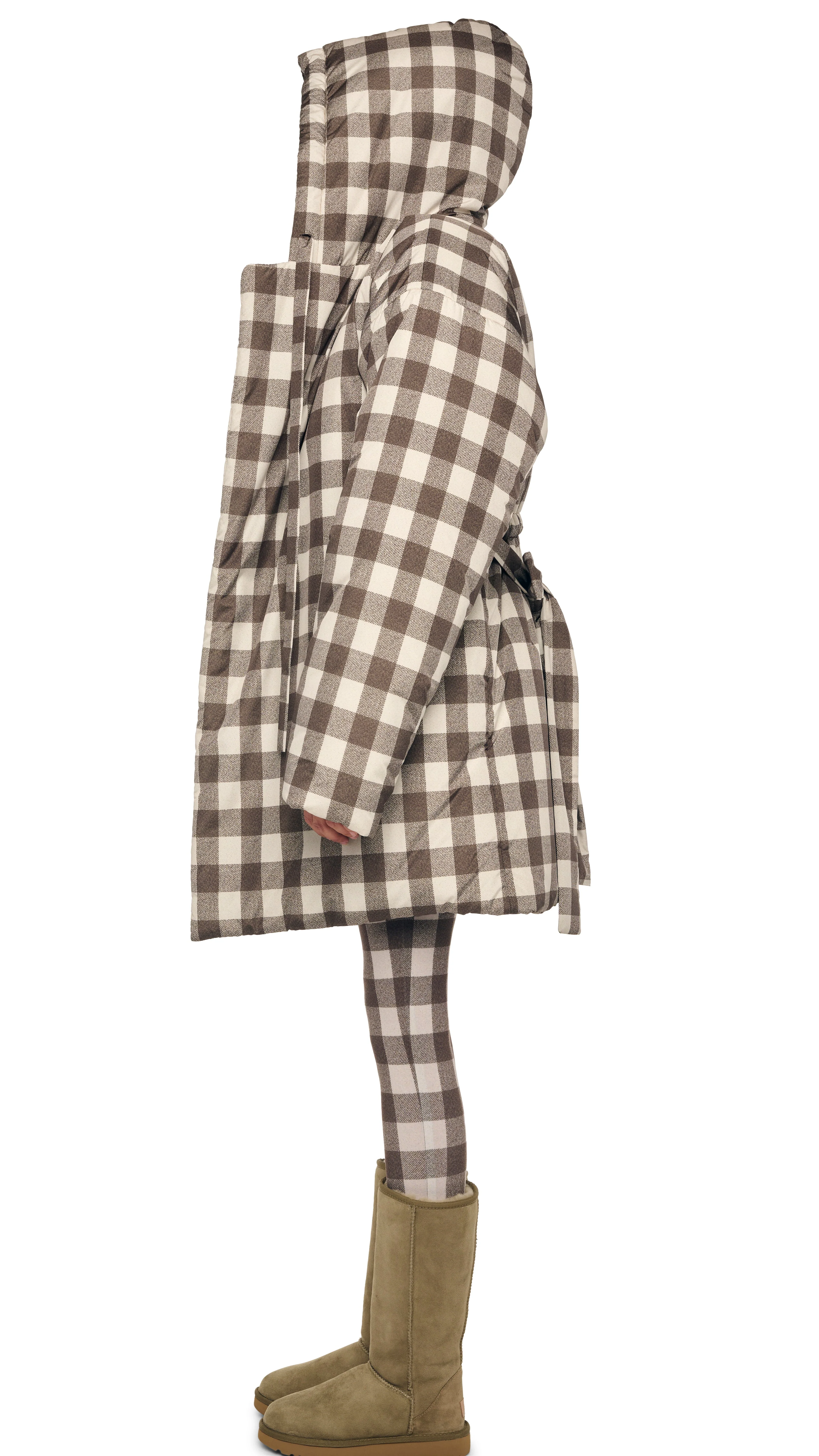 HOODED SLEEPING BAG COAT TO KNEE - Image 2