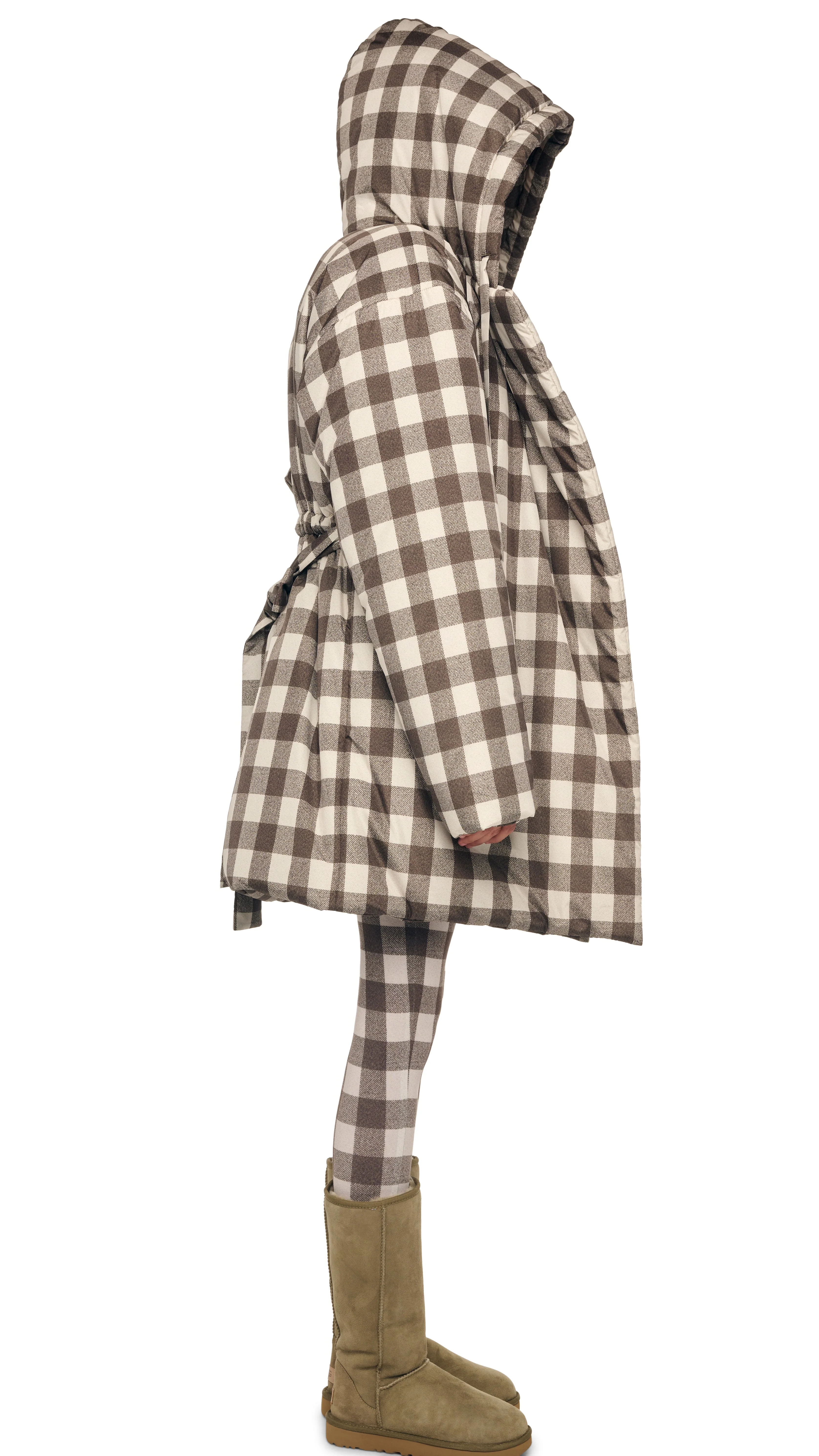 HOODED SLEEPING BAG COAT TO KNEE - Image 4