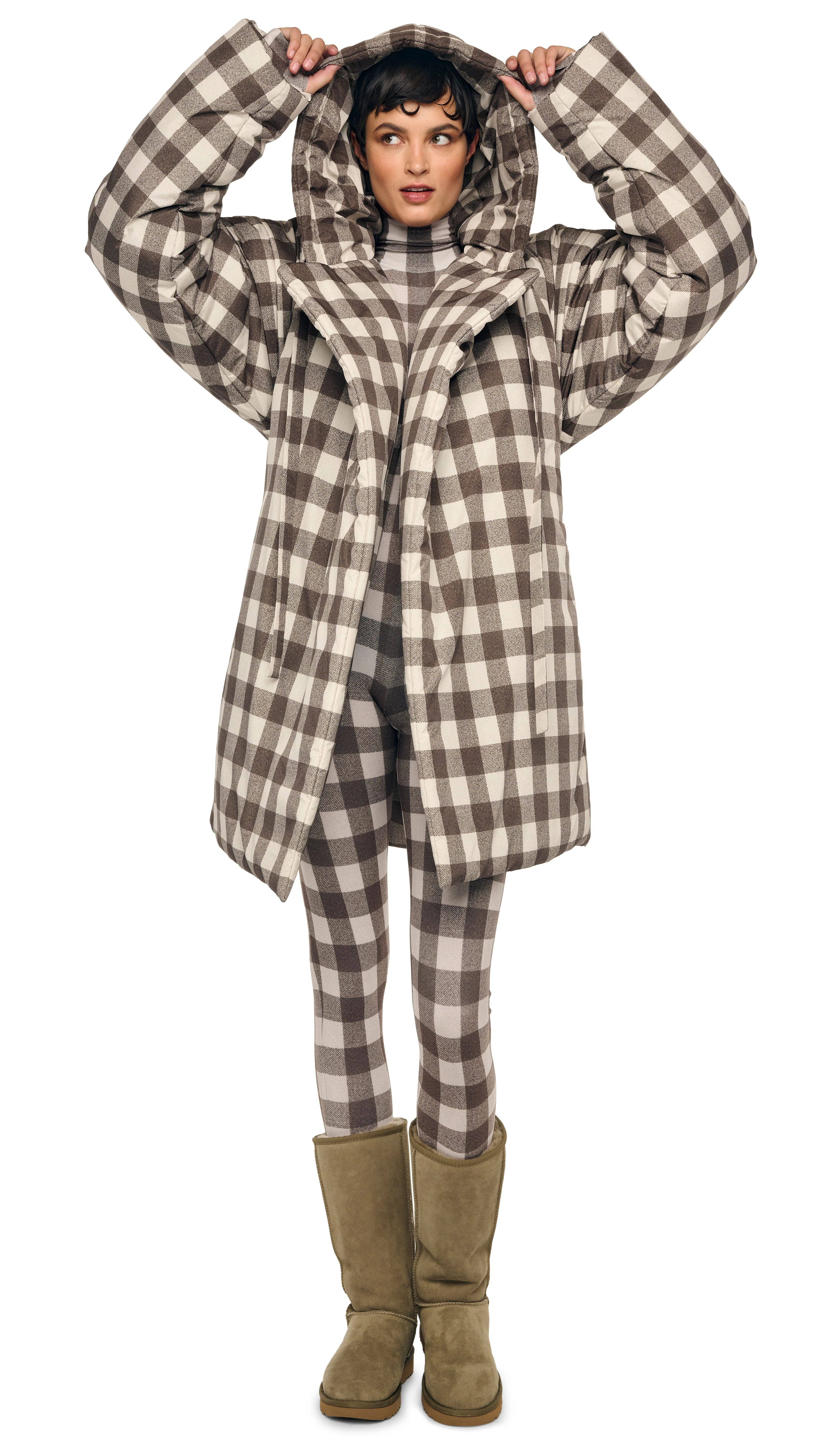 HOODED SLEEPING BAG COAT TO KNEE - Image 6