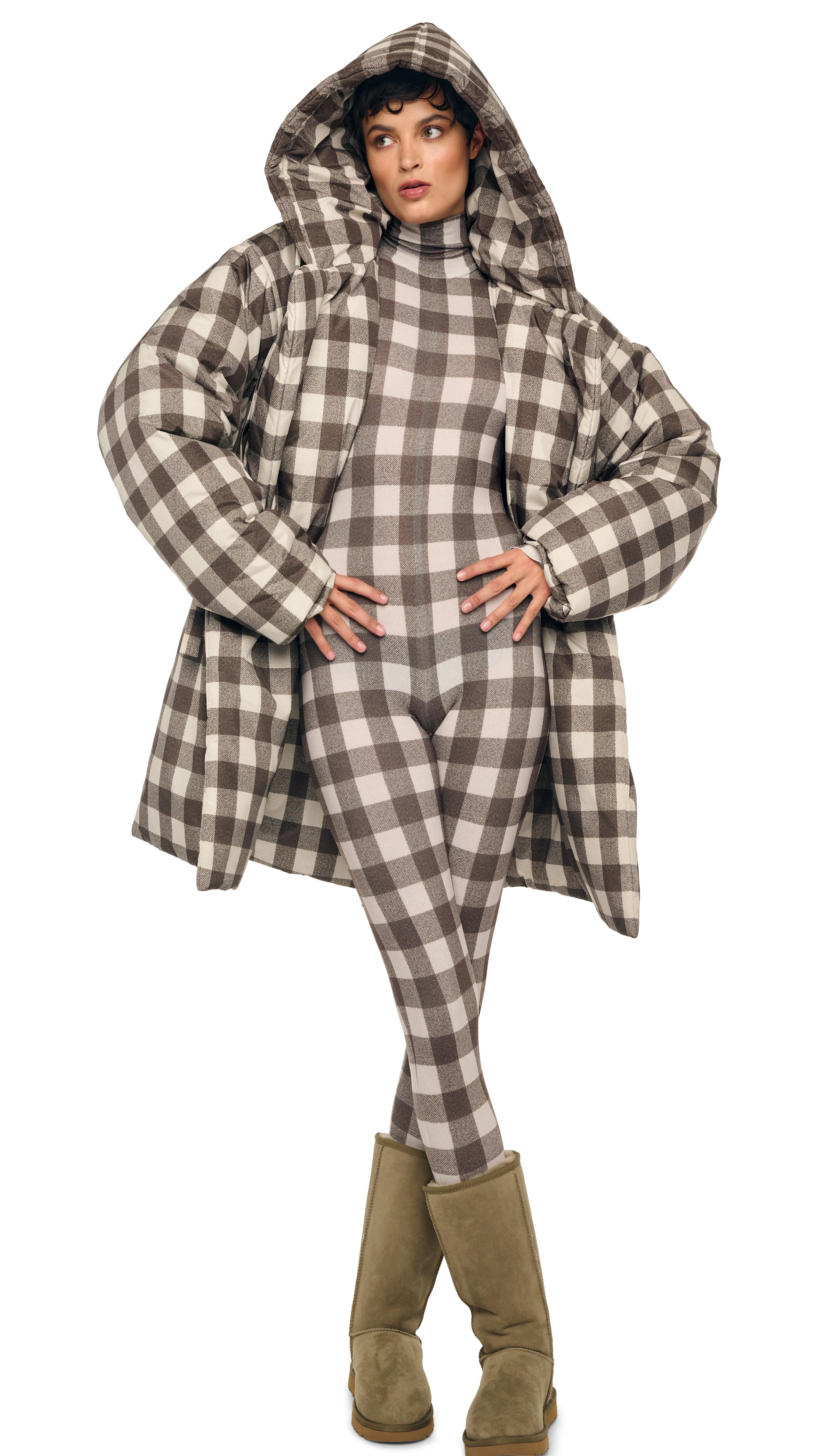 HOODED SLEEPING BAG COAT TO KNEE - Image 7
