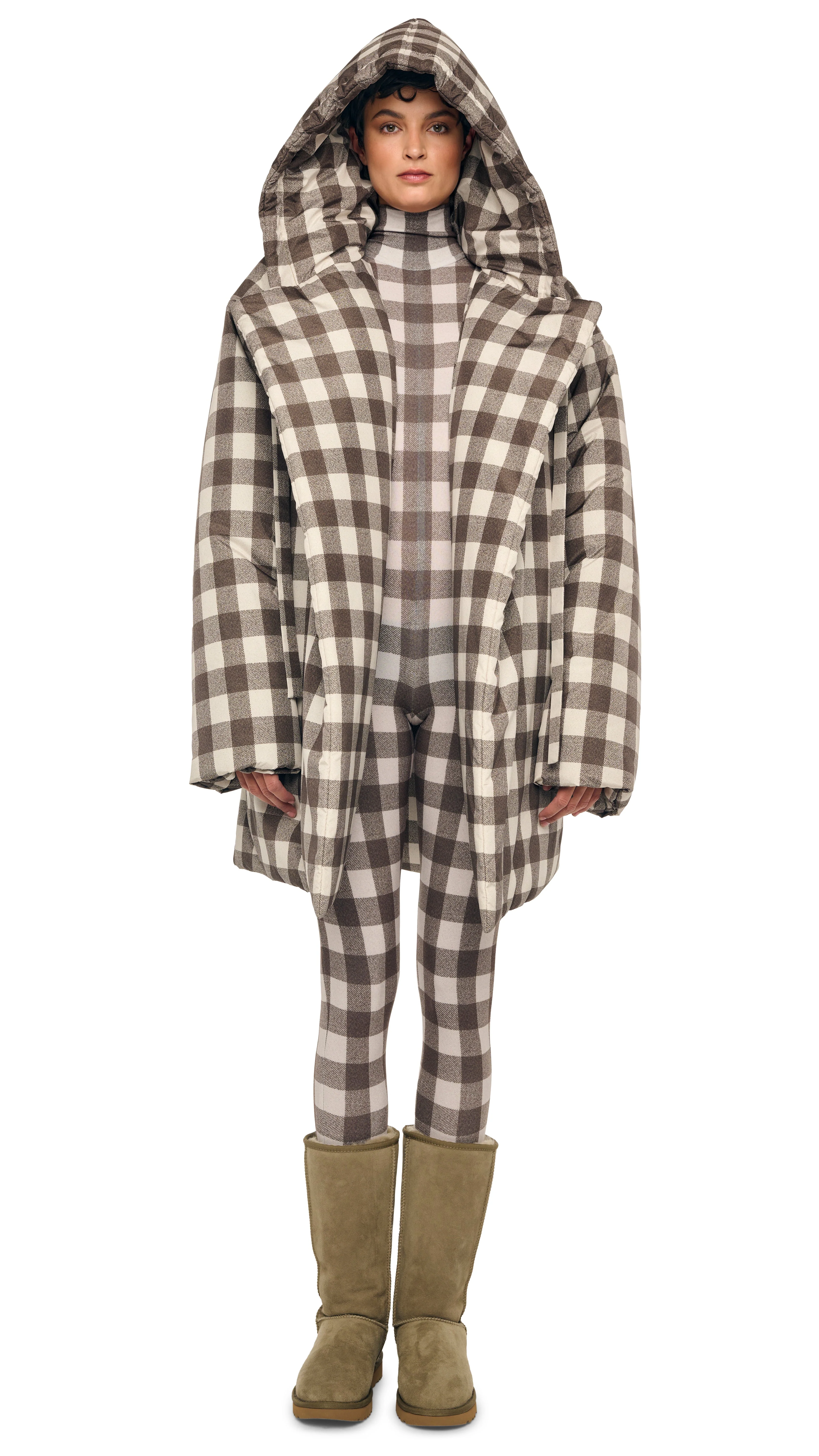 HOODED SLEEPING BAG COAT TO KNEE - Image 8