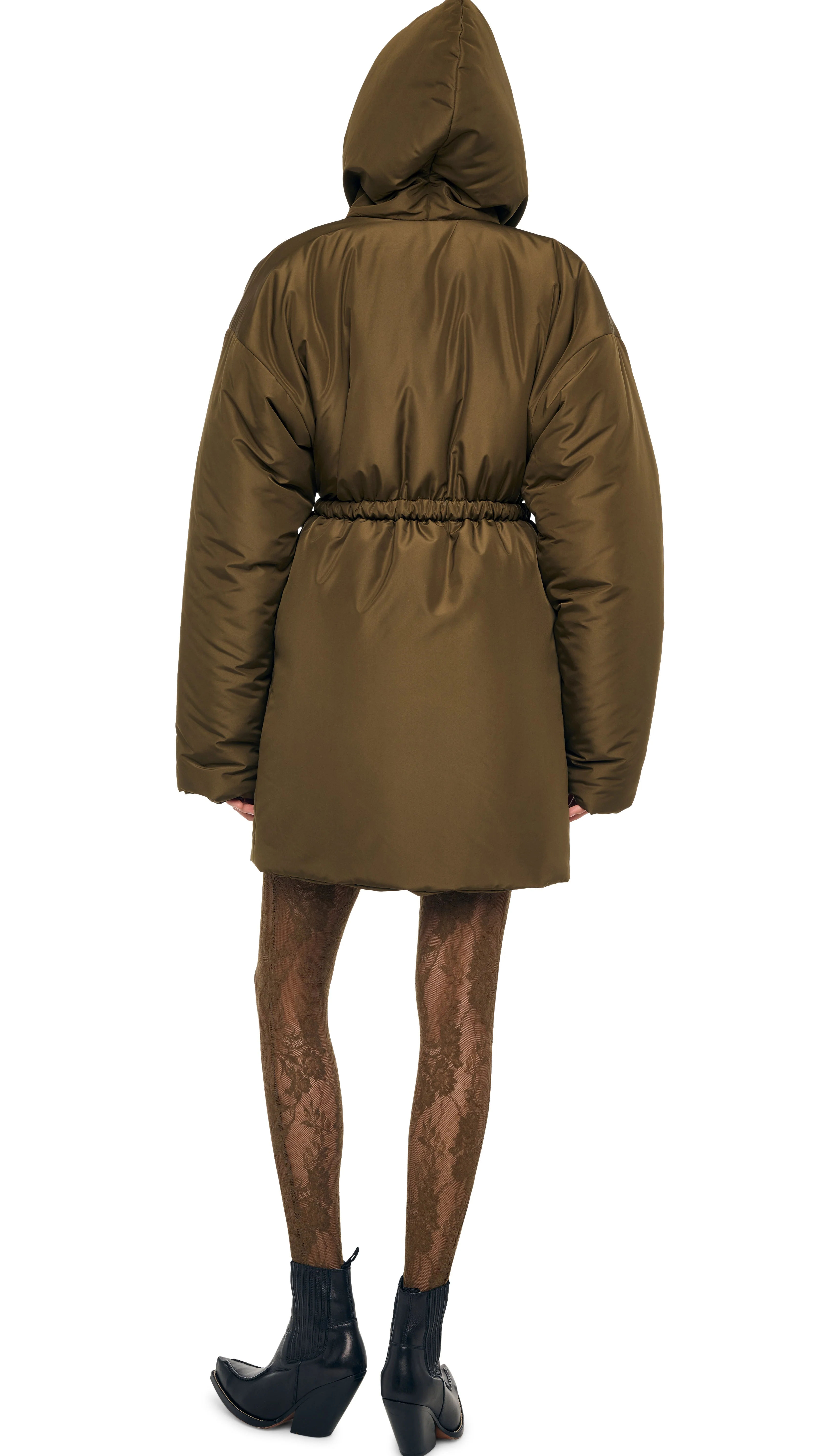 HOODED SLEEPING BAG COAT TO KNEE - Image 3