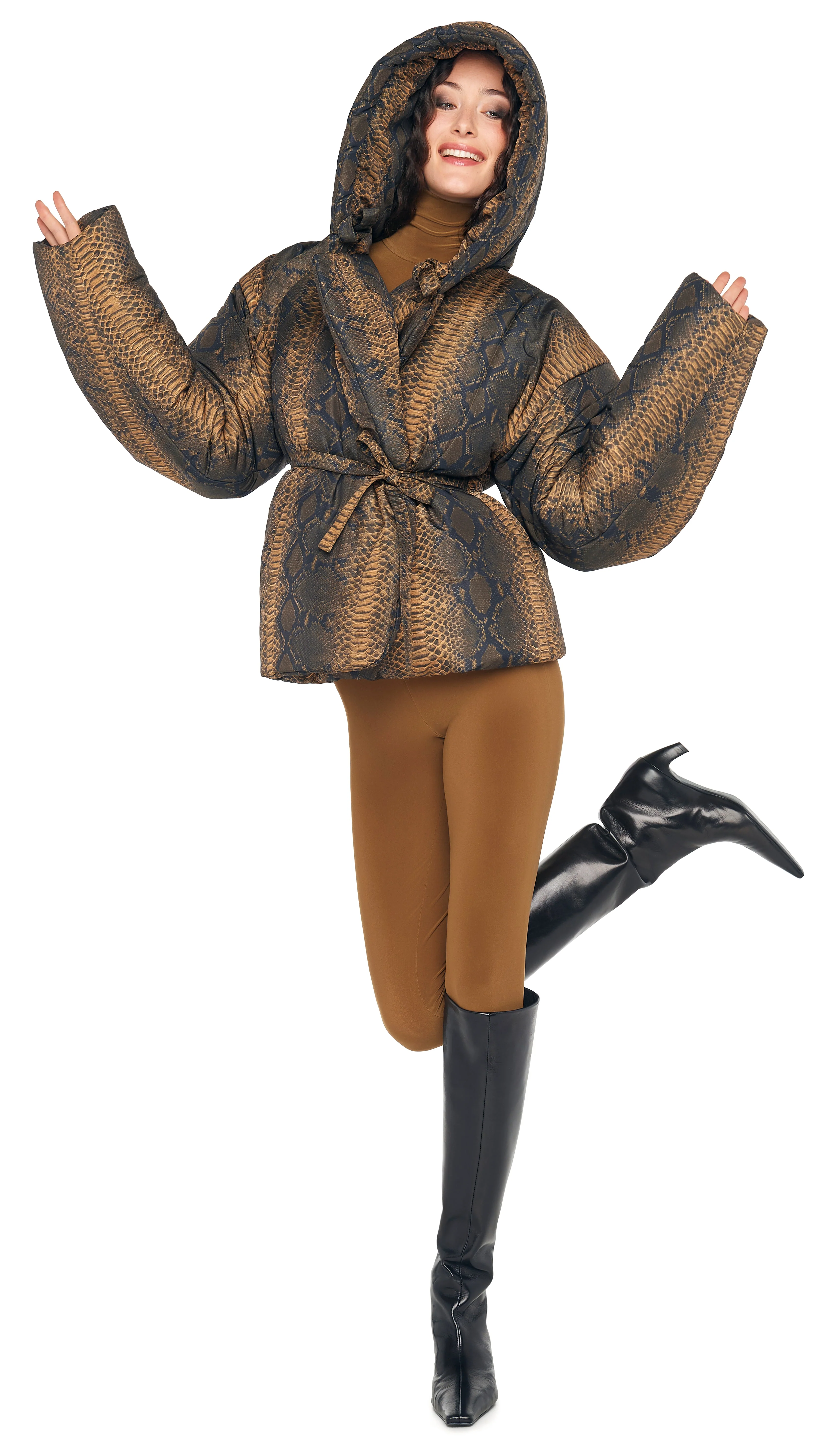 HOODED SLEEPING BAG JACKET - Image 5