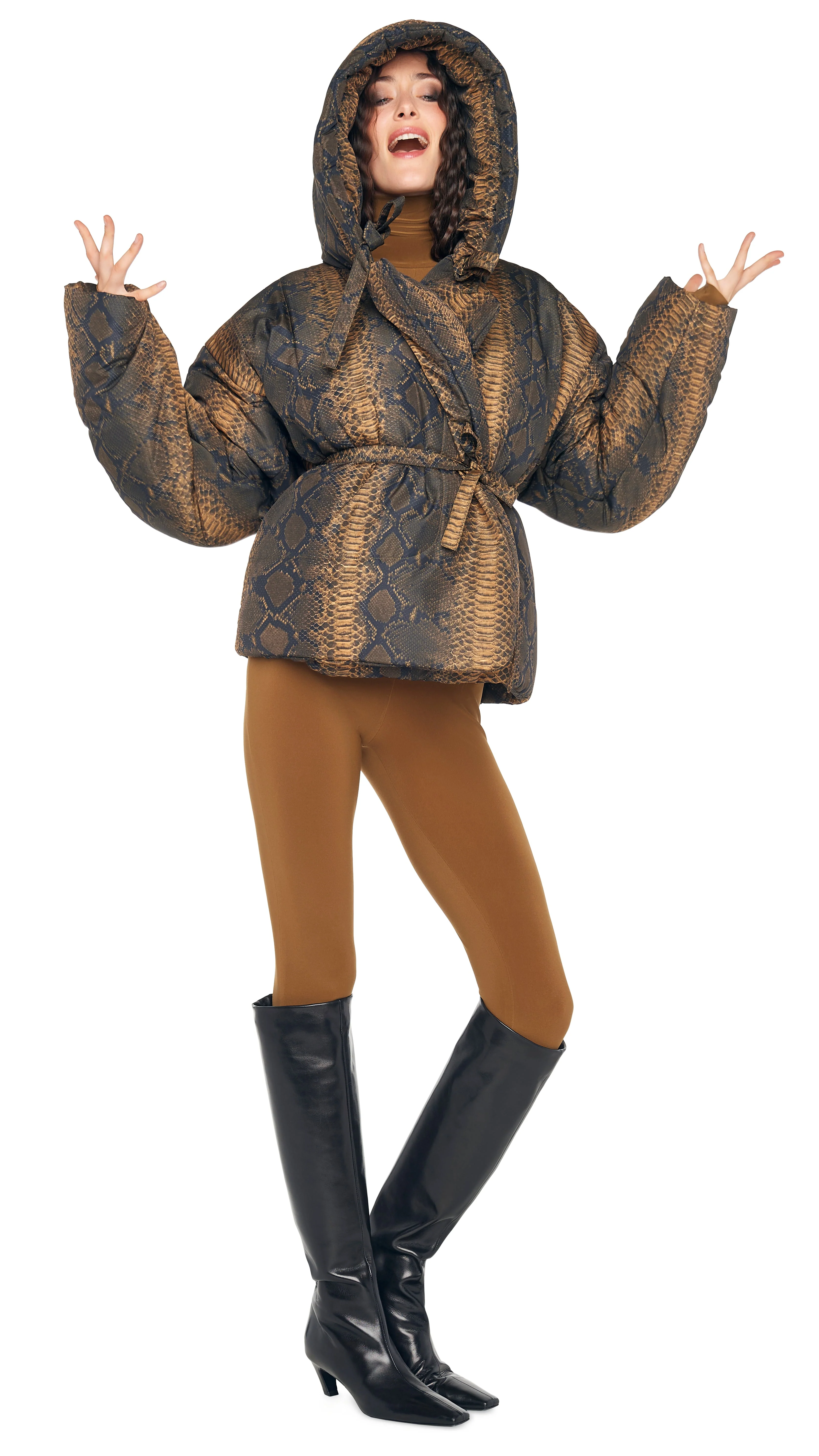 HOODED SLEEPING BAG JACKET - Image 6