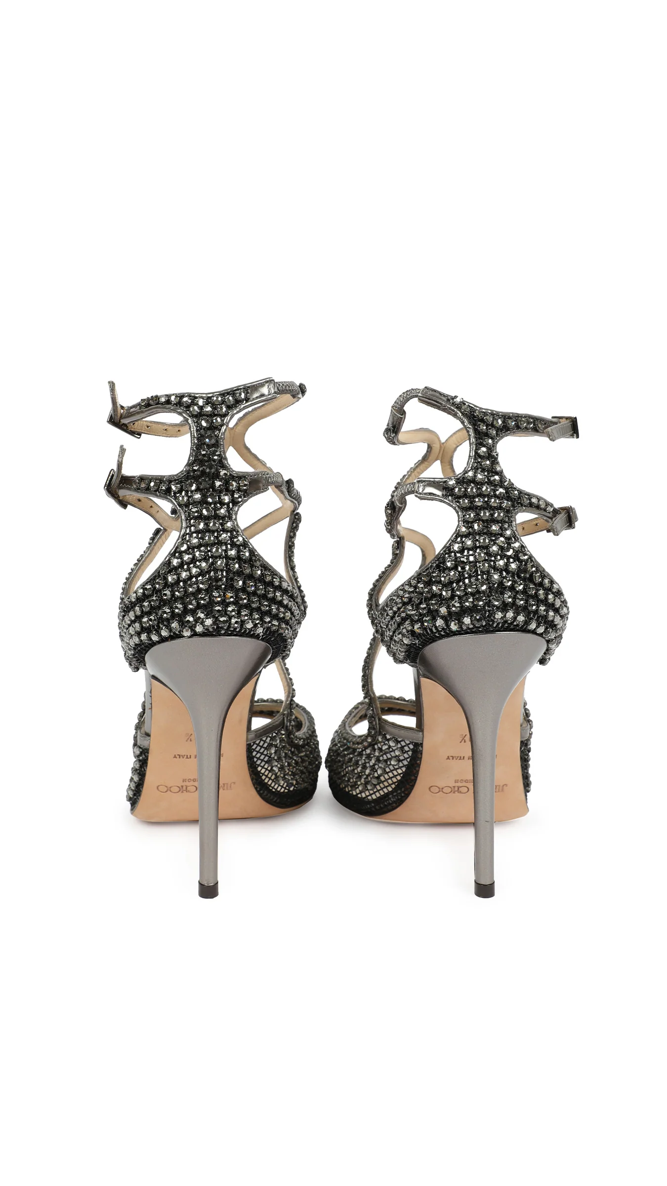 JIMMY CHOO RHINESTONE STRAPPY SANDAL - Image 3
