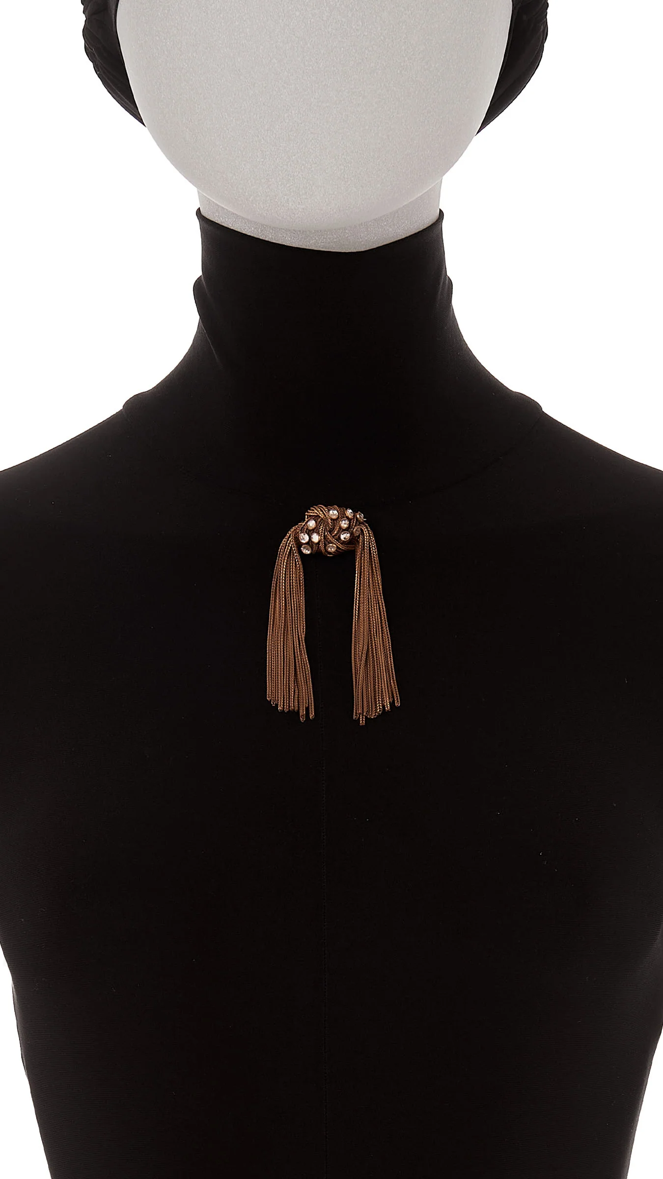 KNOT BROOCH WITH STONES - Image 2