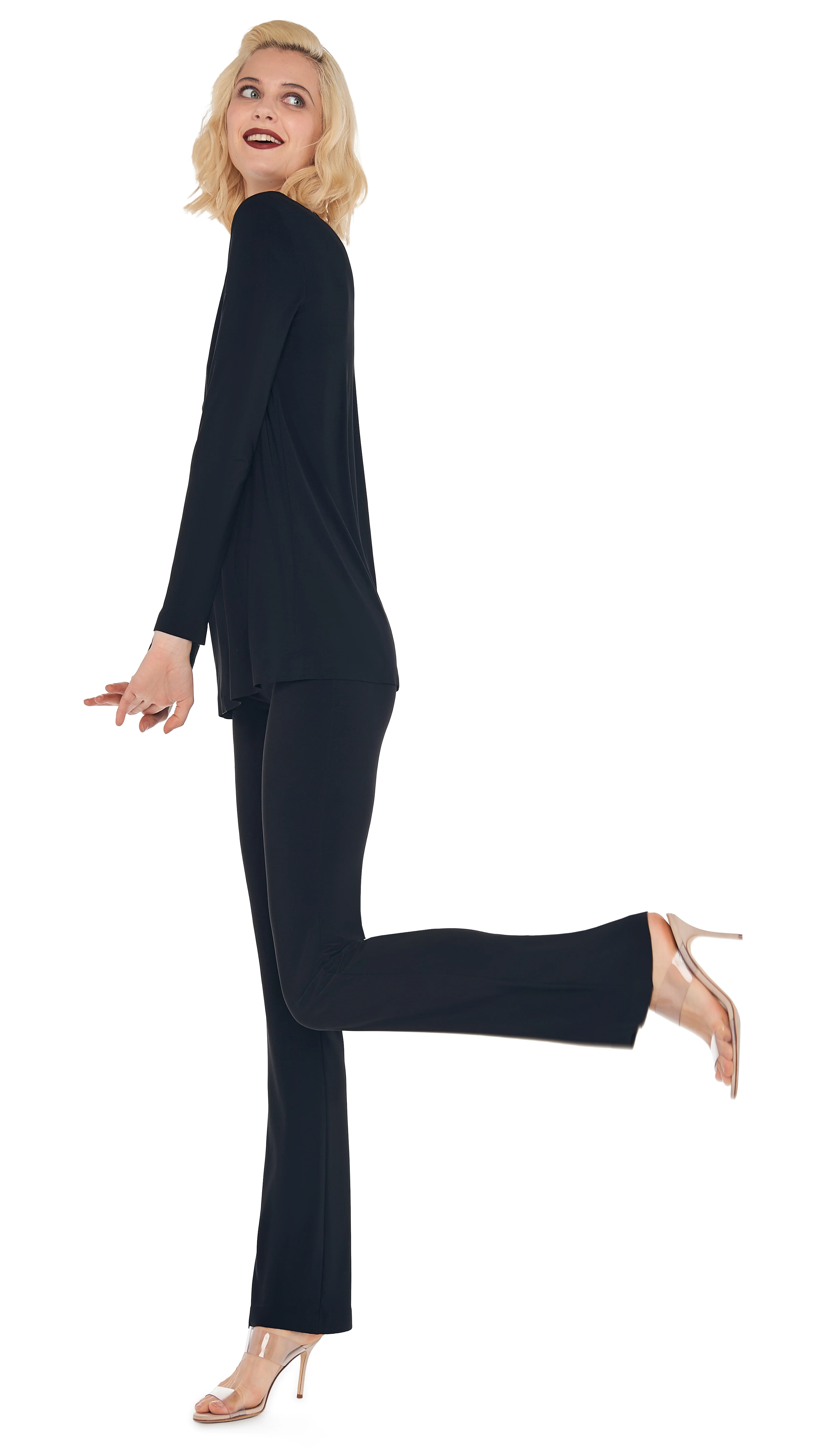 LONG SLEEVE CREW TOP - Image 7