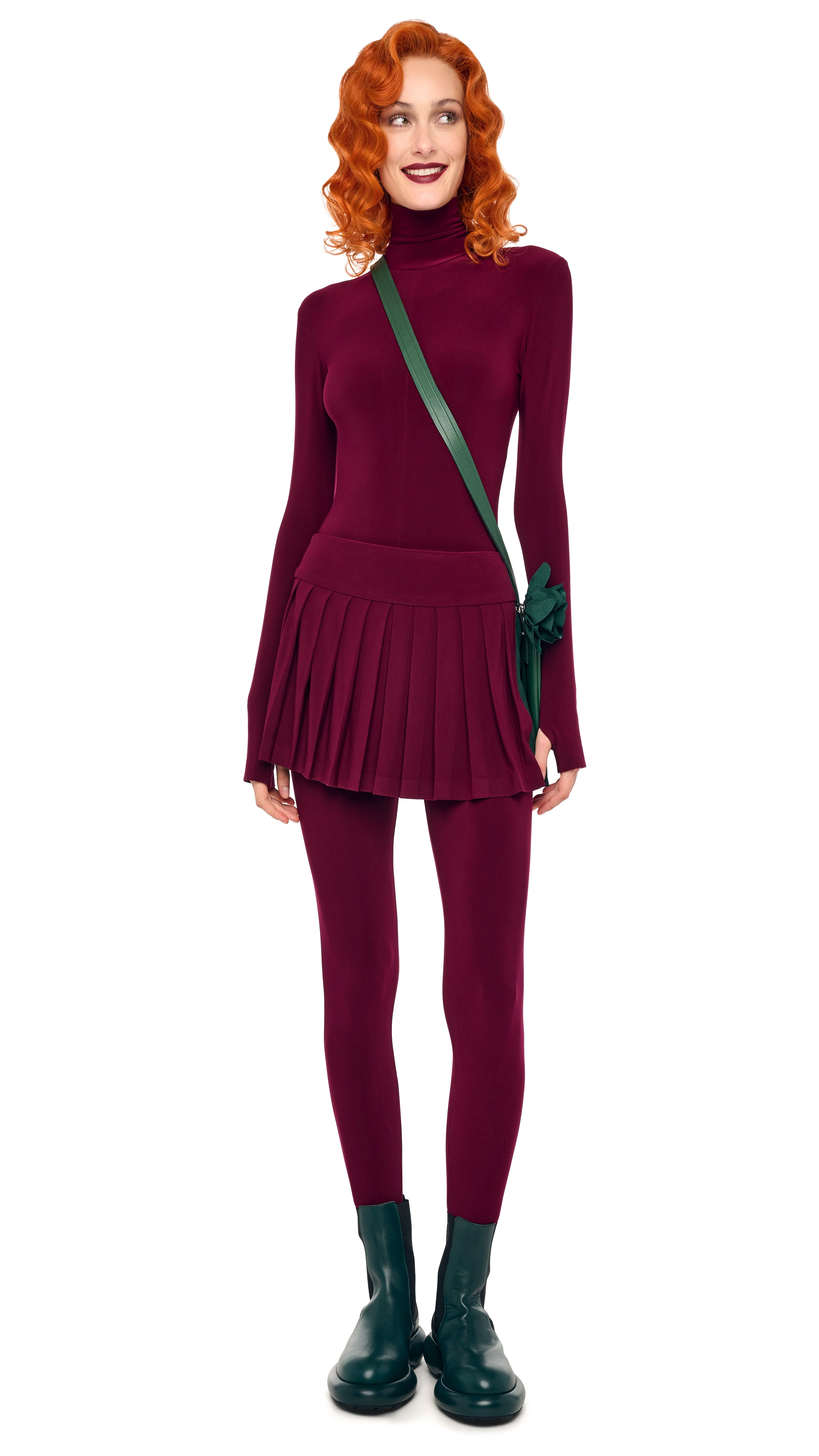 LONG SLEEVE SLIM FIT TURTLE CATSUIT W/ FOOTIE - Image 4