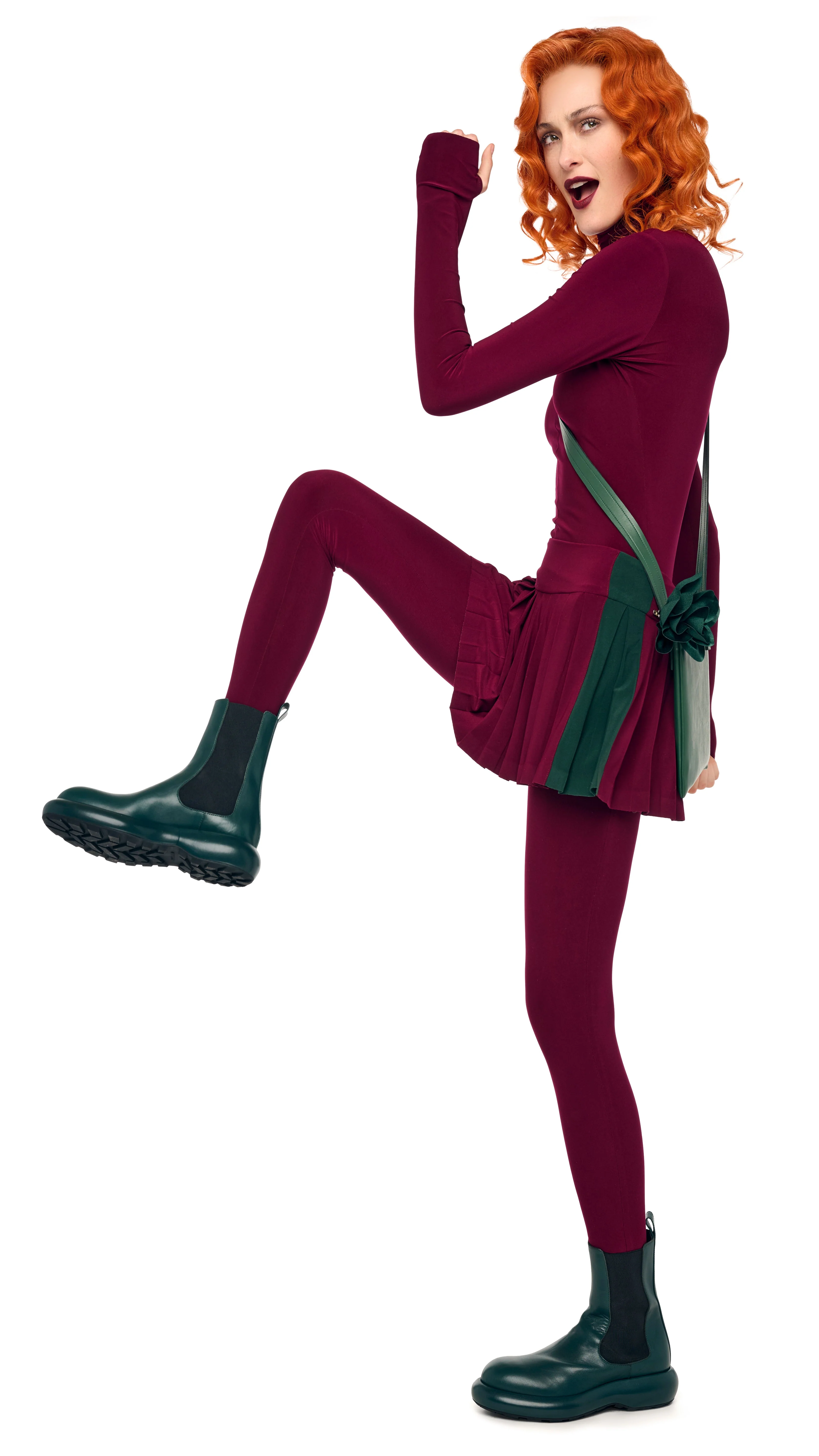 LONG SLEEVE SLIM FIT TURTLE CATSUIT W/ FOOTIE - Image 7