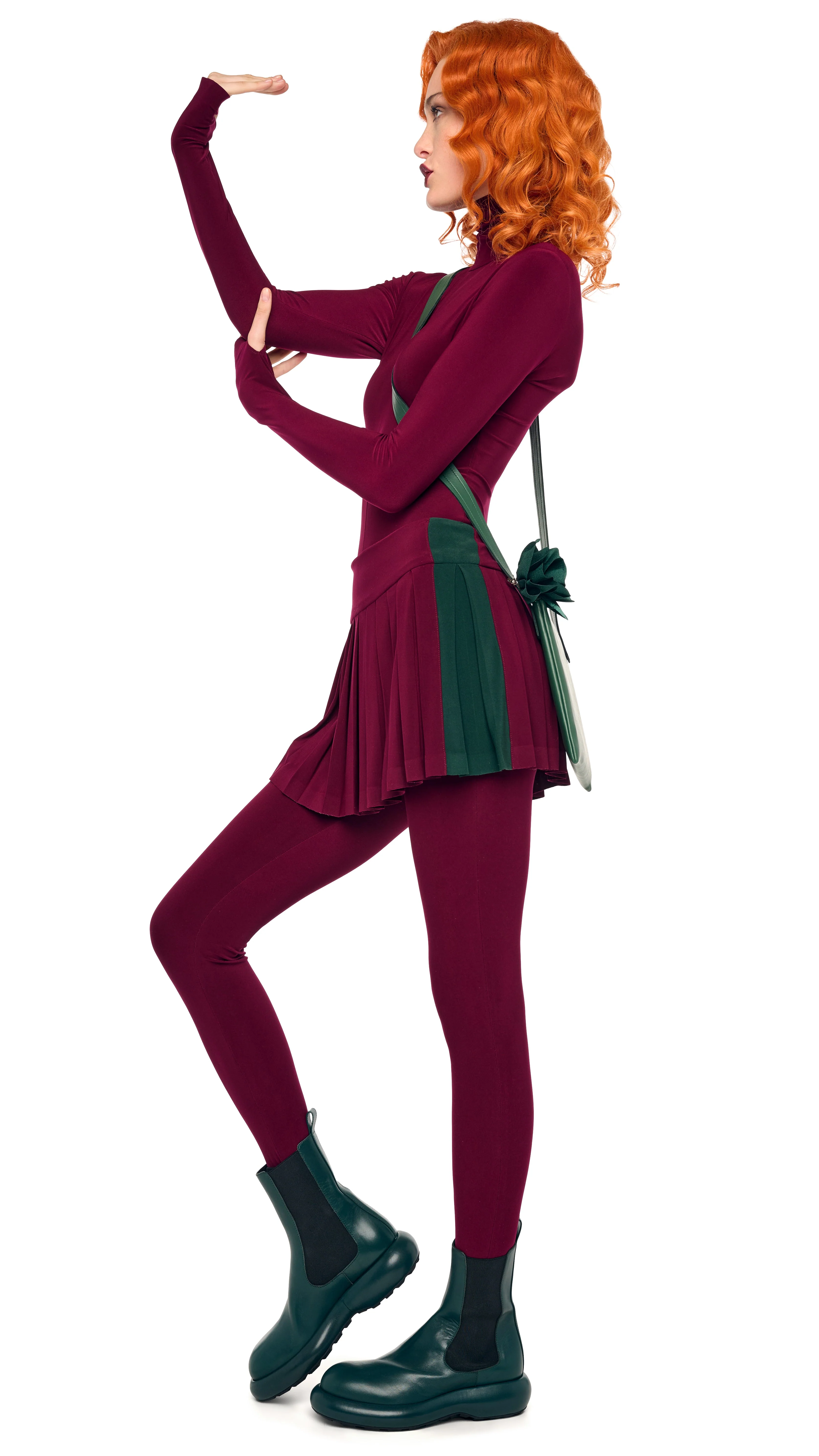 LONG SLEEVE SLIM FIT TURTLE CATSUIT W/ FOOTIE - Image 8