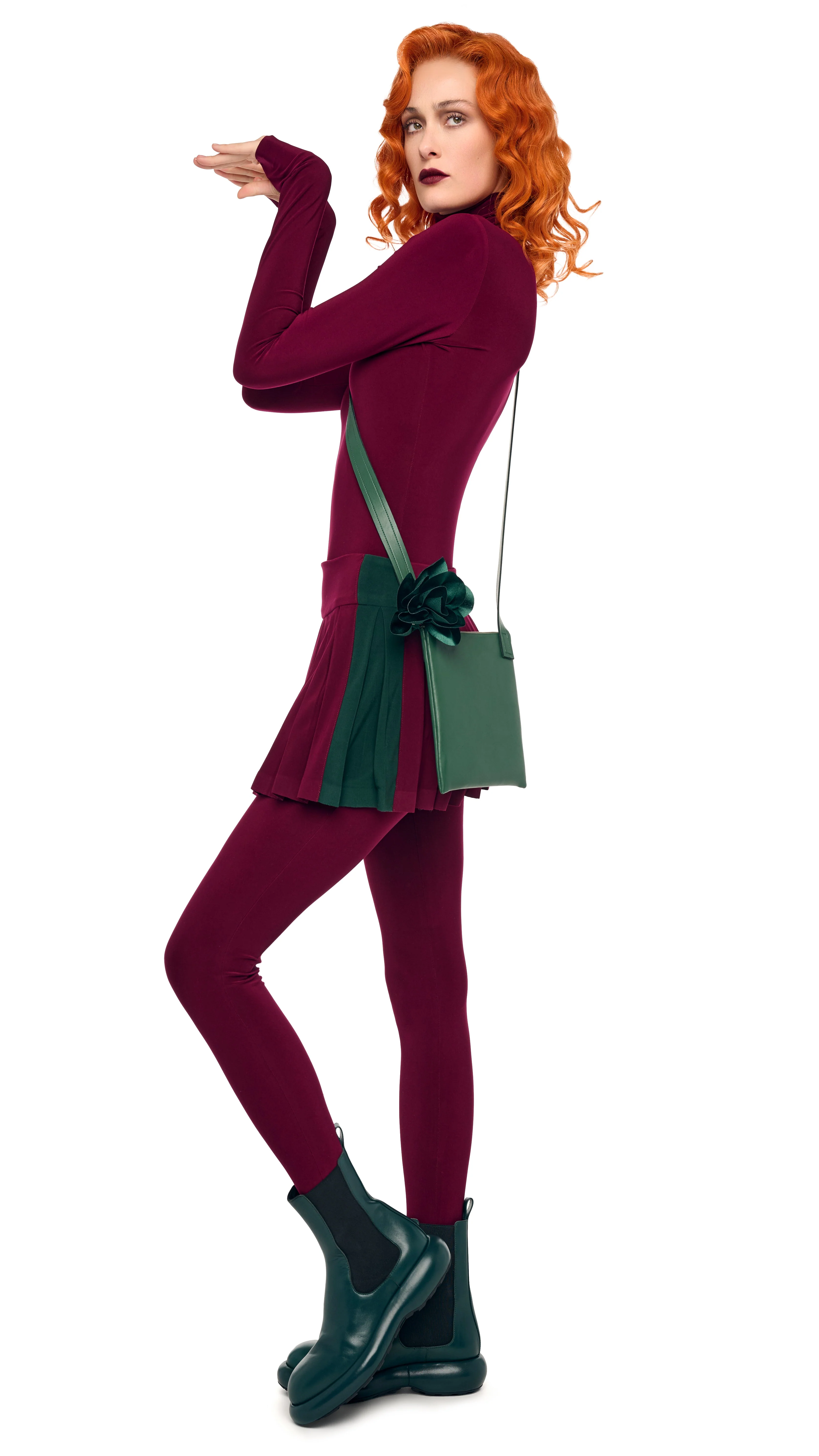 LONG SLEEVE SLIM FIT TURTLE CATSUIT W/ FOOTIE - Image 9