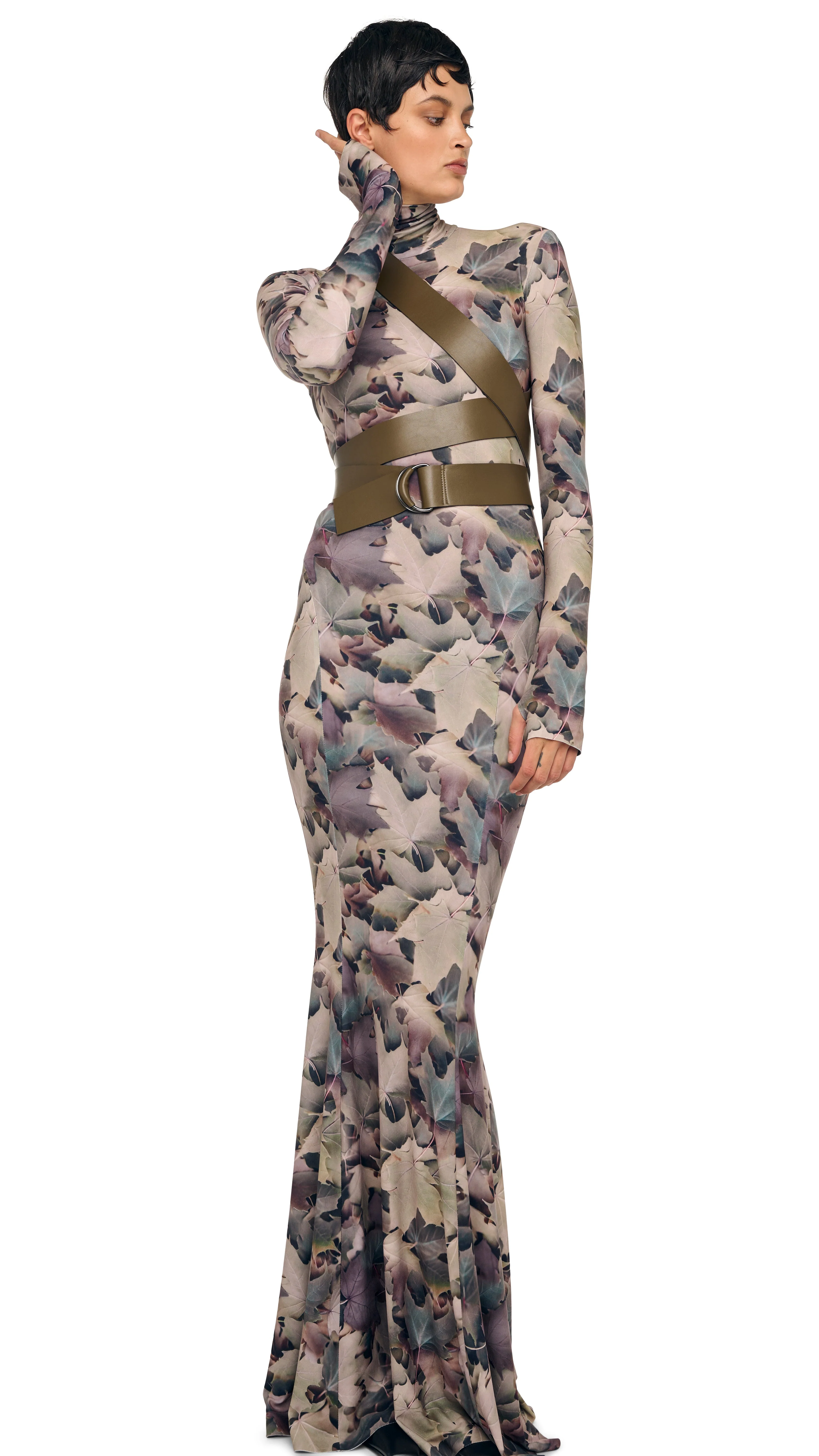 LONG SLEEVE TURTLE FISHTAIL GOWN - Image 5