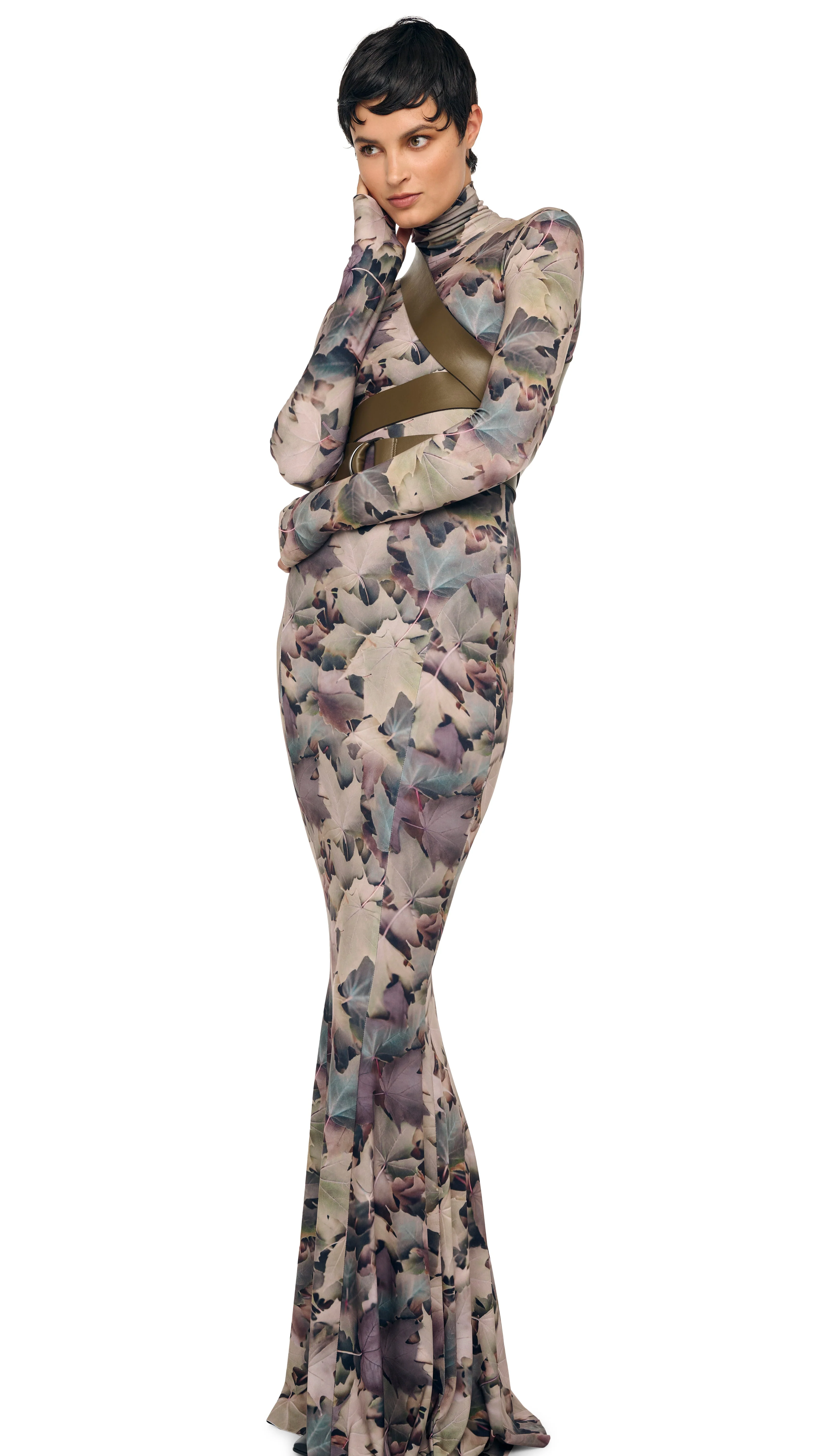 LONG SLEEVE TURTLE FISHTAIL GOWN - Image 6