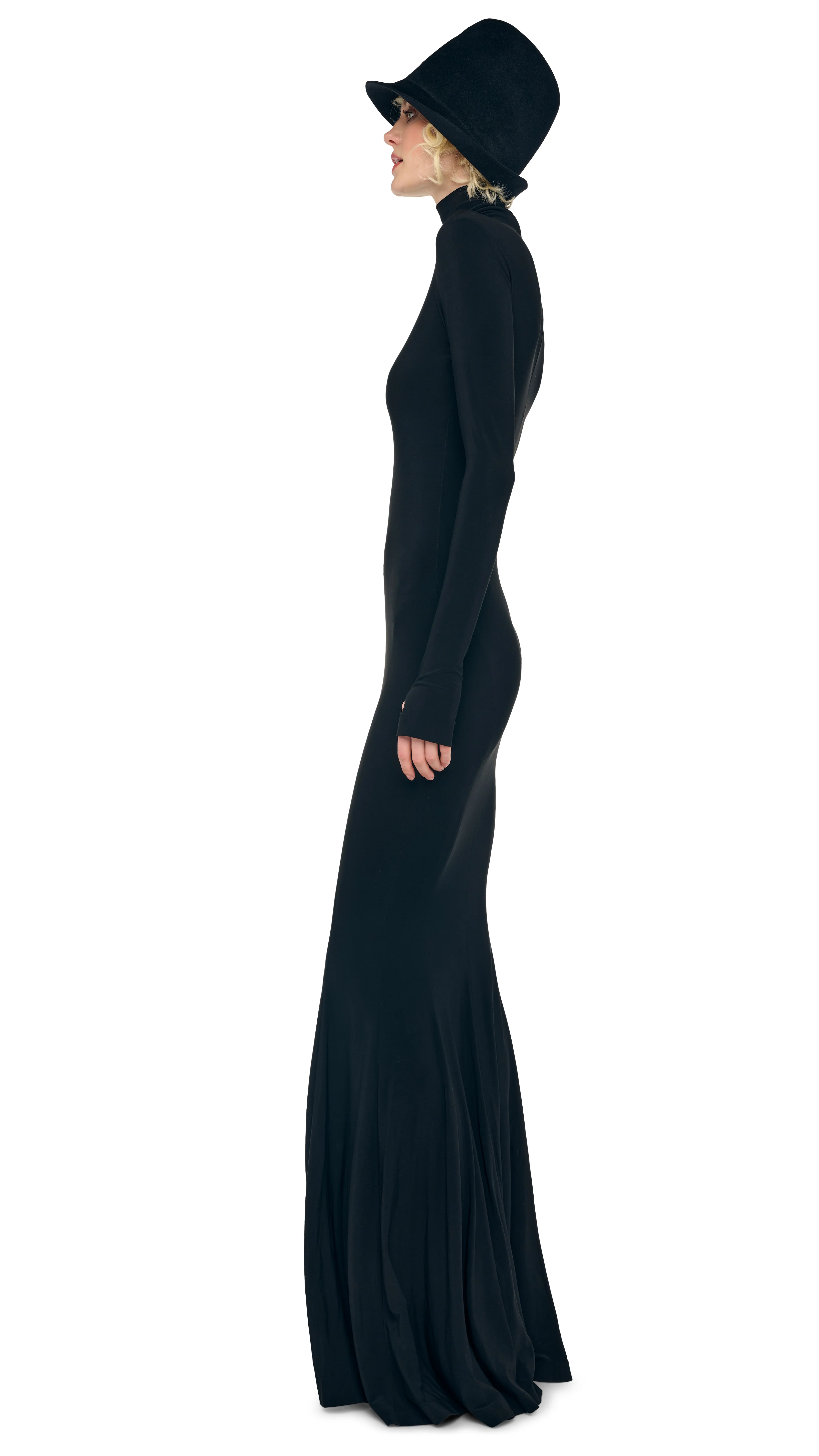 LONG SLEEVE TURTLE FISHTAIL GOWN - Image 2