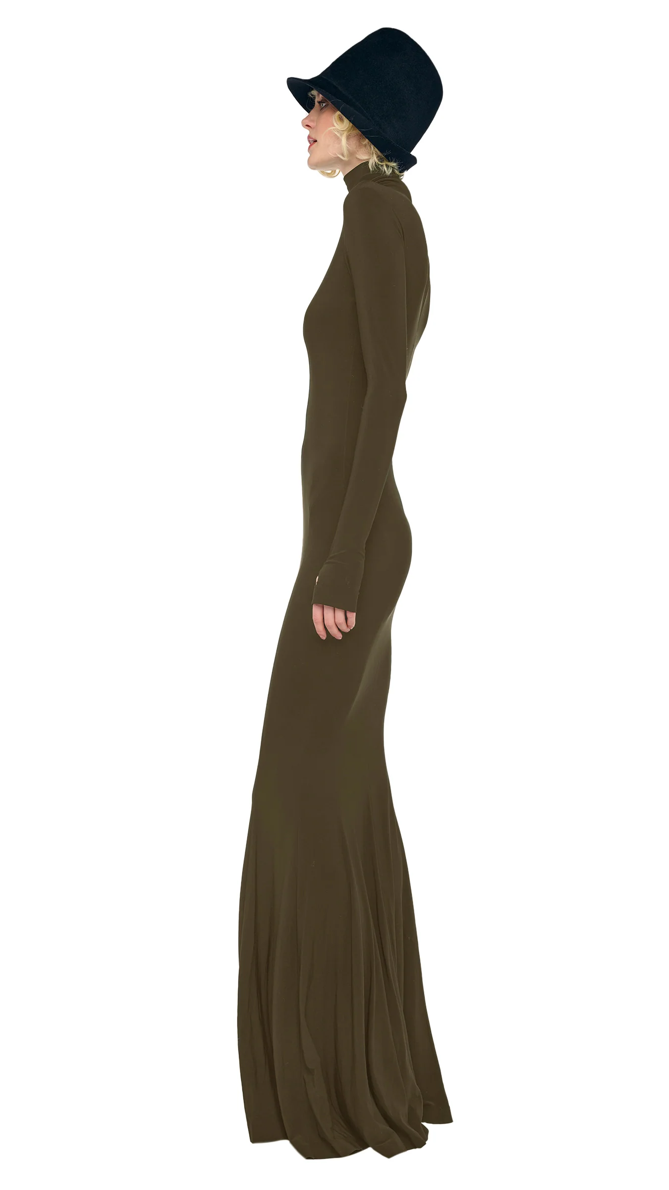 LONG SLEEVE TURTLE FISHTAIL GOWN - Image 2