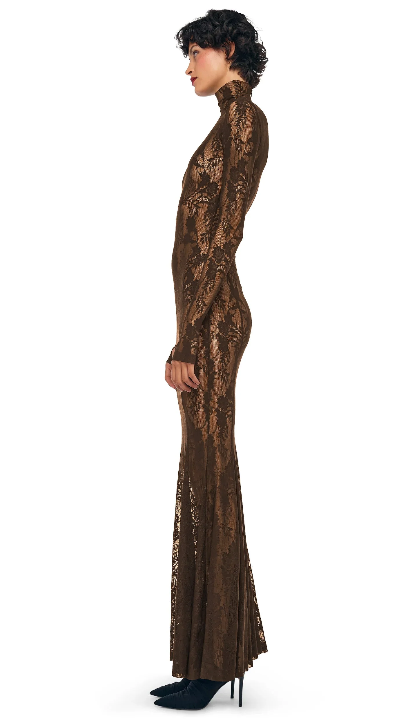 LONG SLEEVE TURTLE FISHTAIL GOWN - Image 2