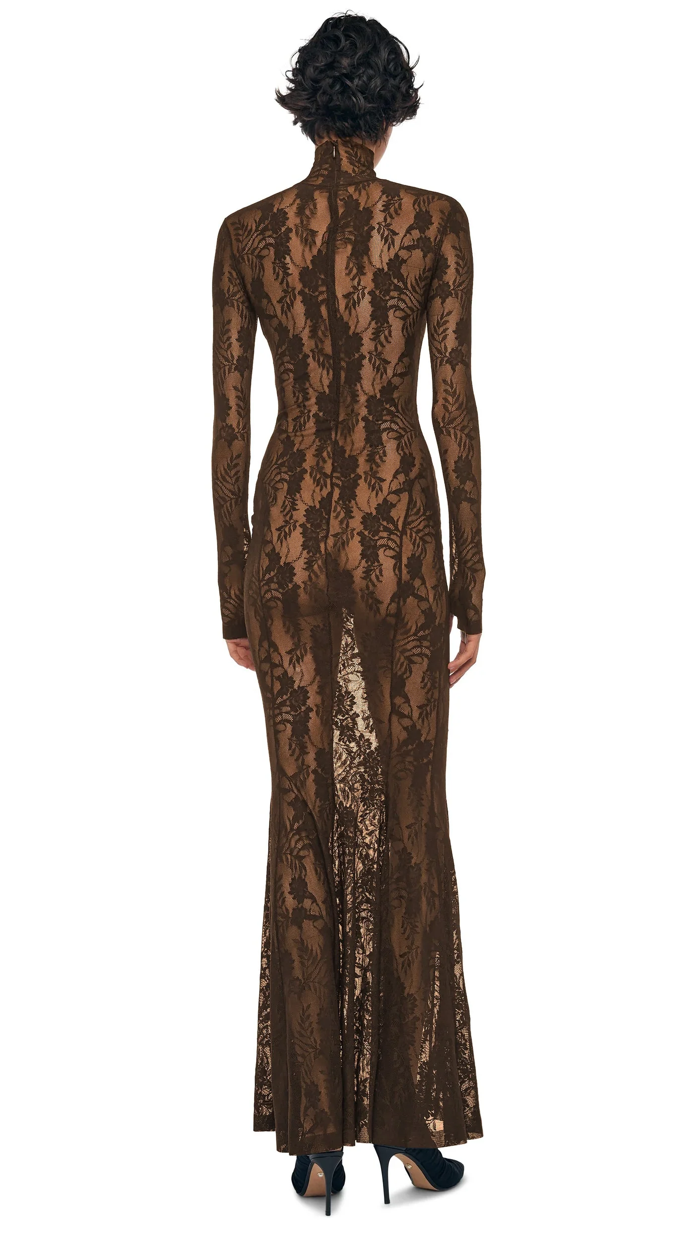 LONG SLEEVE TURTLE FISHTAIL GOWN - Image 3