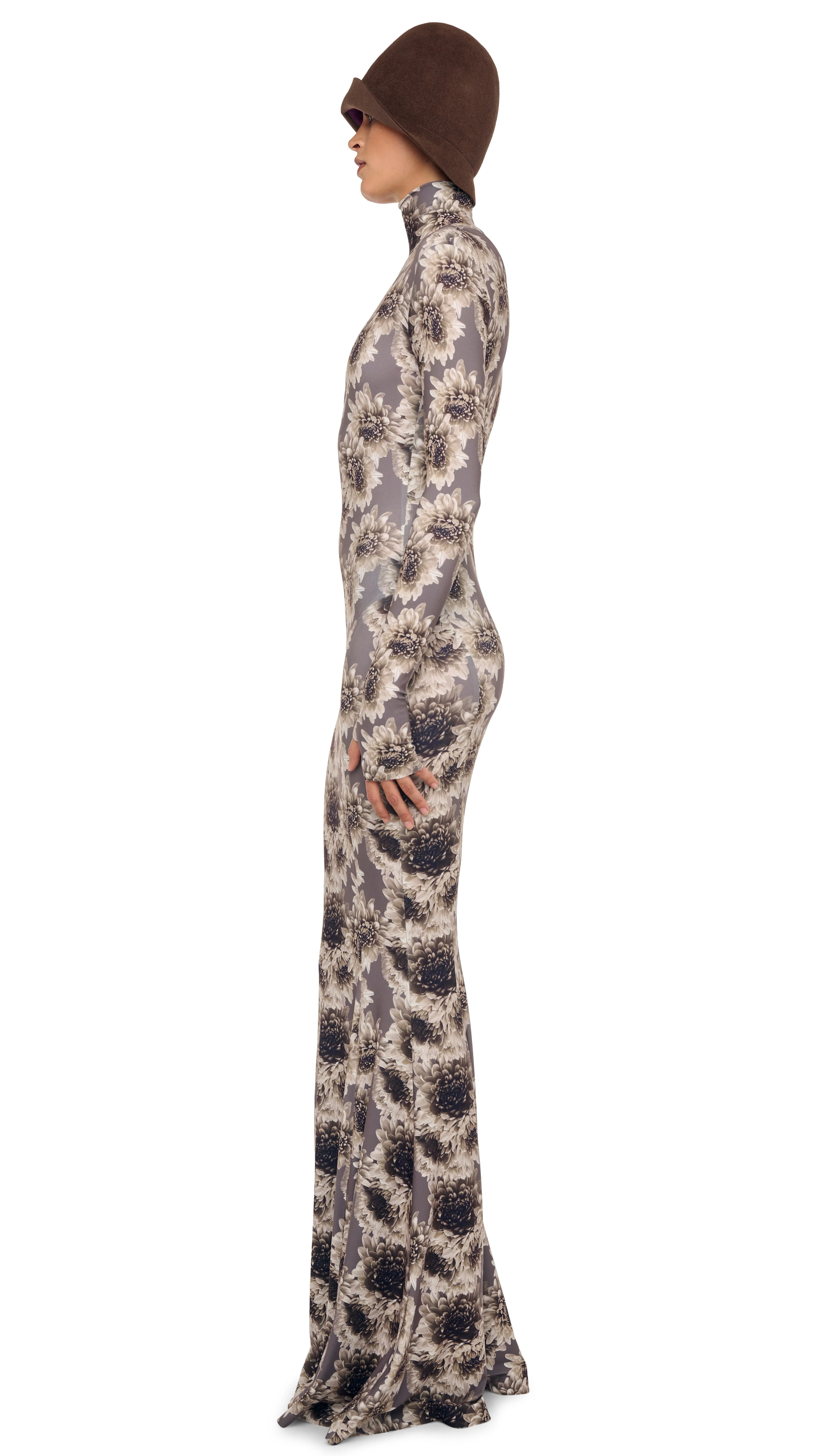 LONG SLEEVE TURTLE FISHTAIL GOWN - Image 2