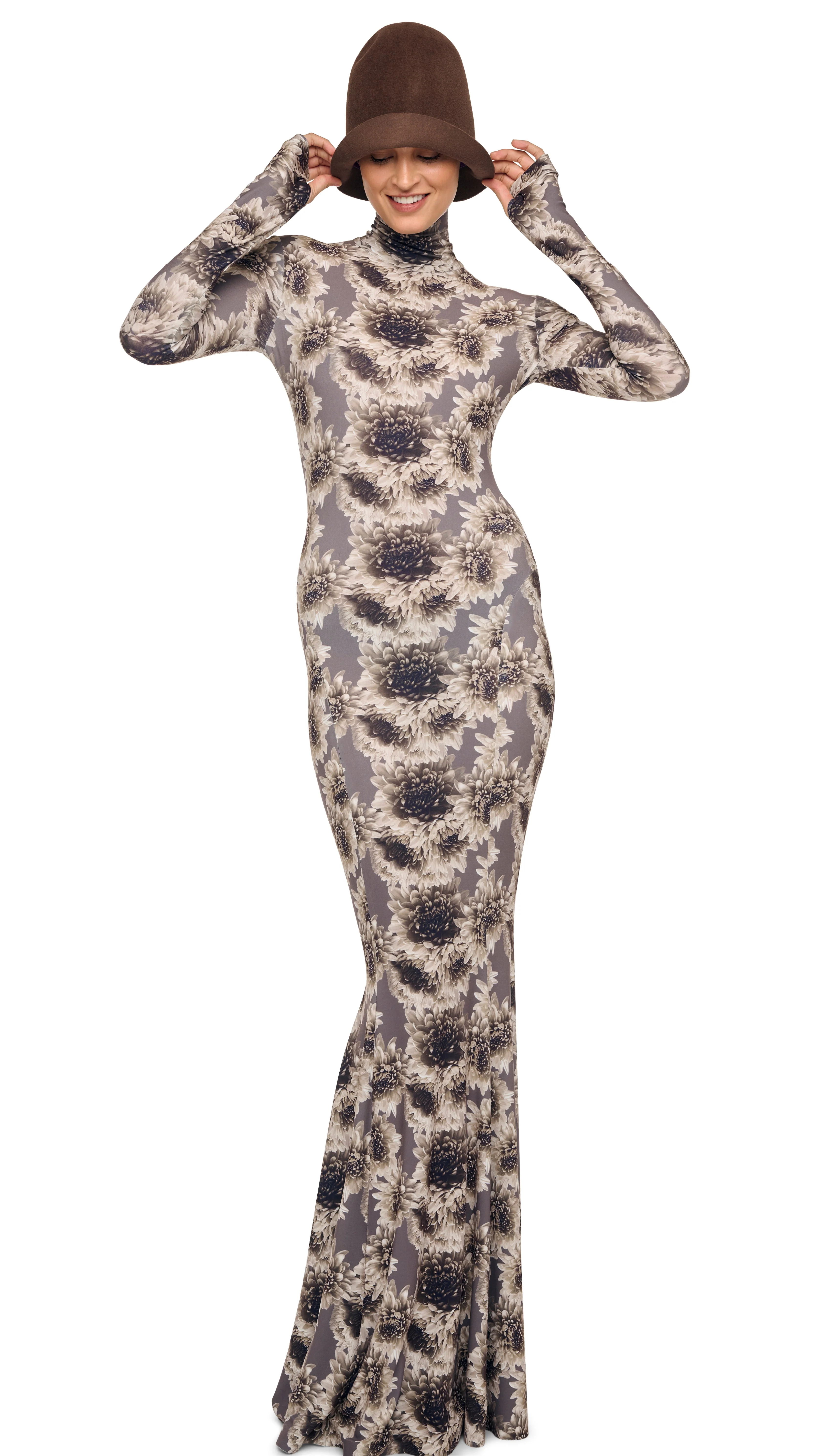 LONG SLEEVE TURTLE FISHTAIL GOWN - Image 4