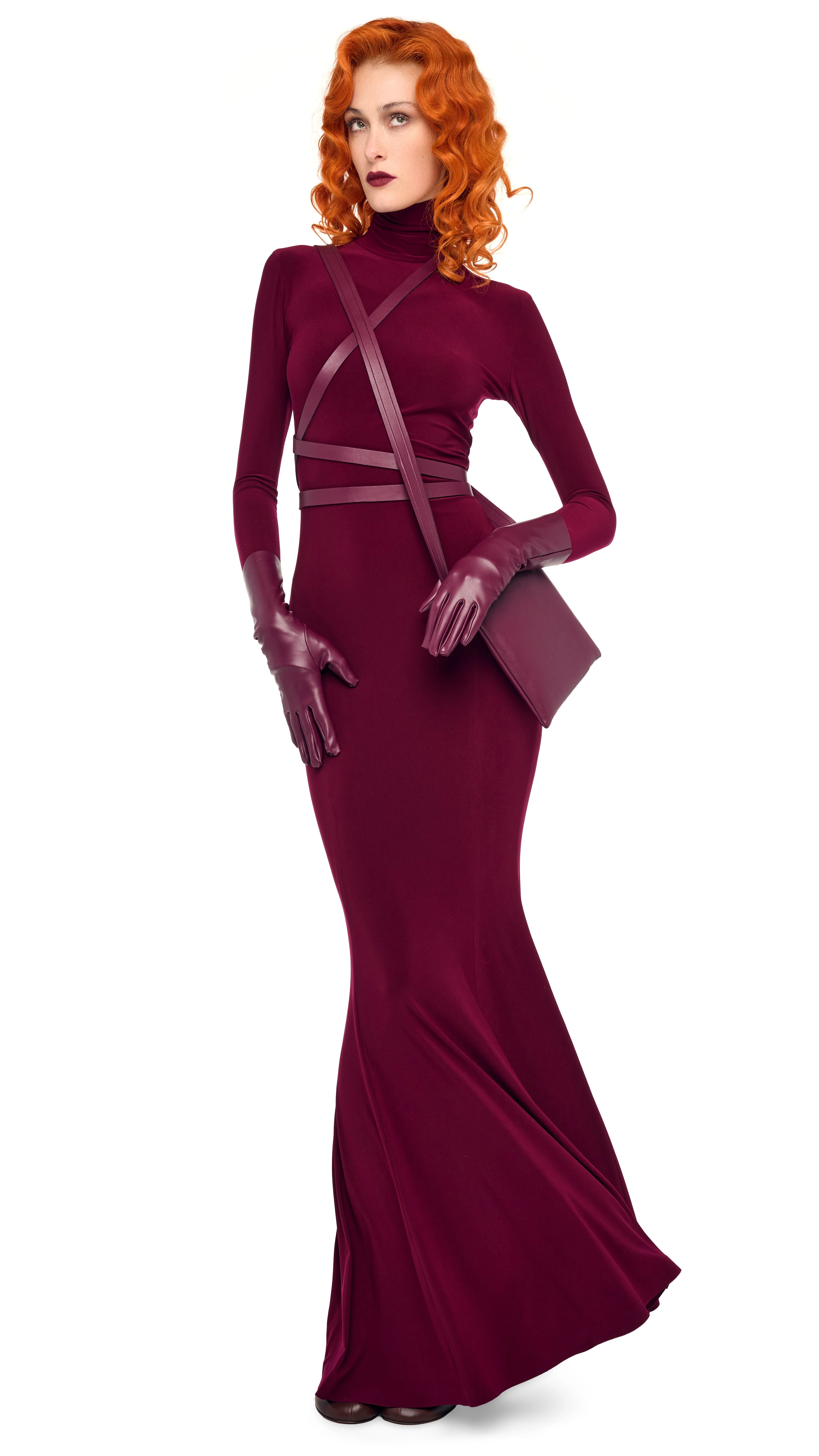 LONG SLEEVE TURTLE FISHTAIL GOWN - Image 5