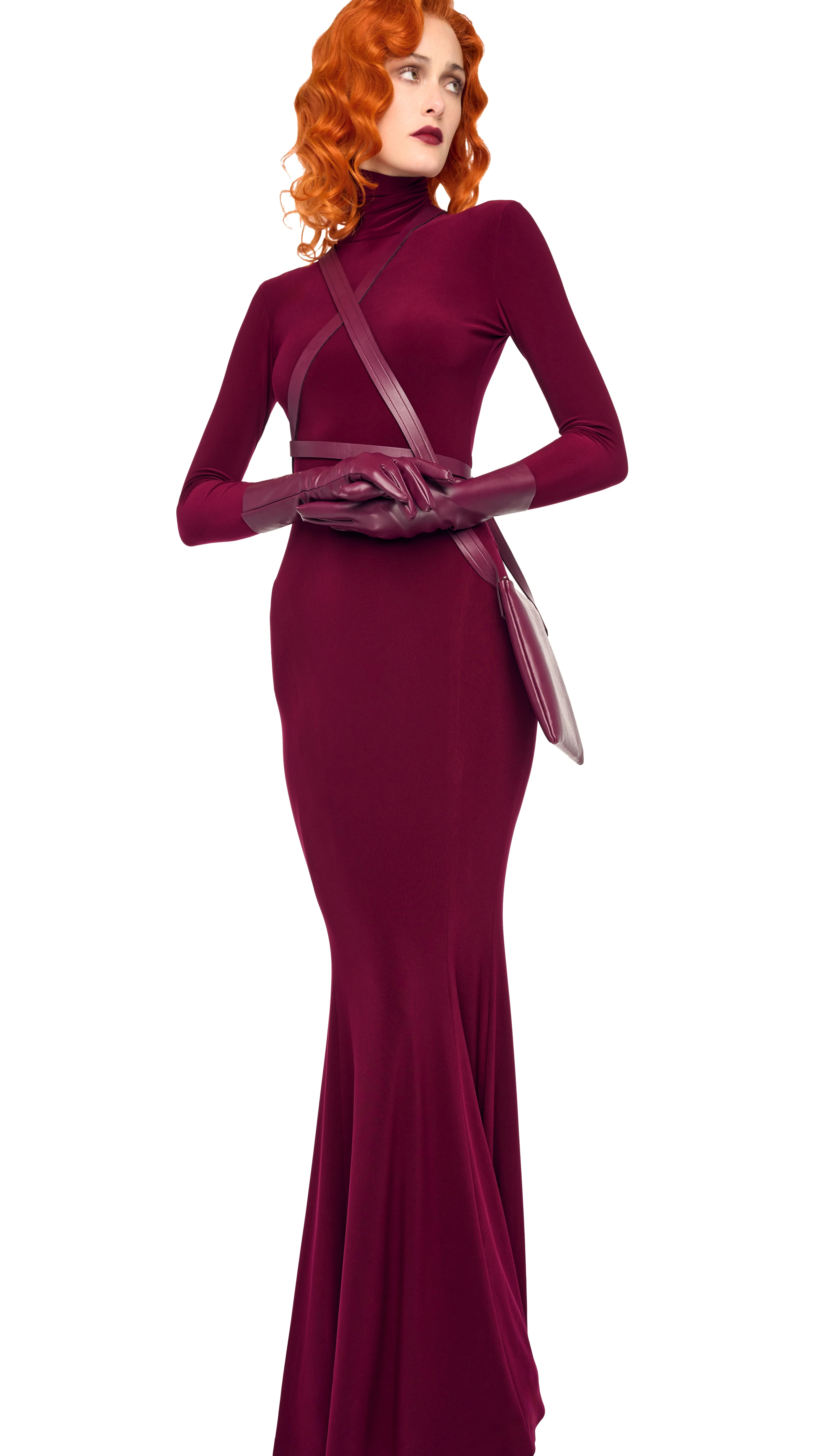 LONG SLEEVE TURTLE FISHTAIL GOWN - Image 7