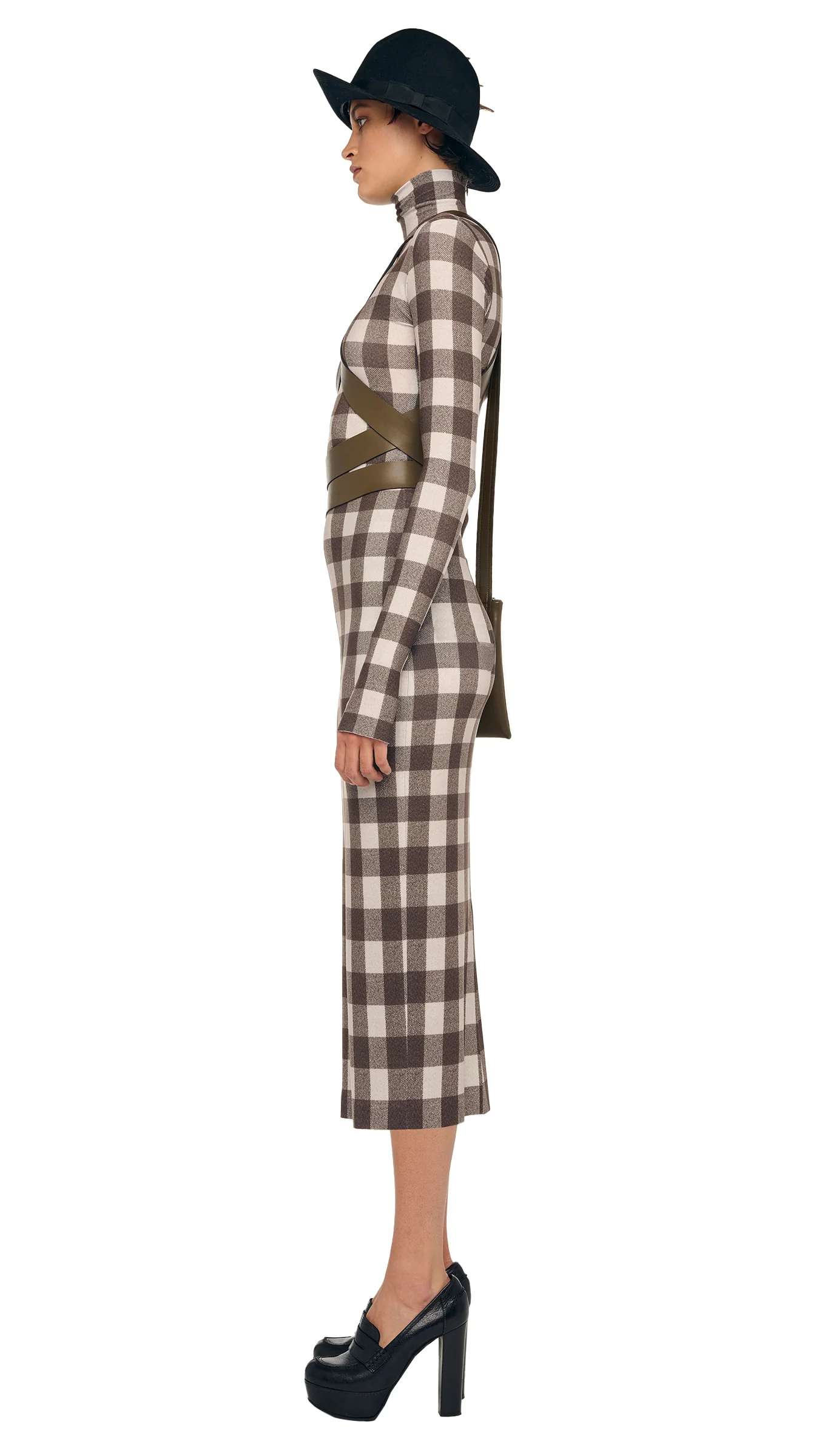 LONG SLEEVE TURTLENECK DRESS - Image 2