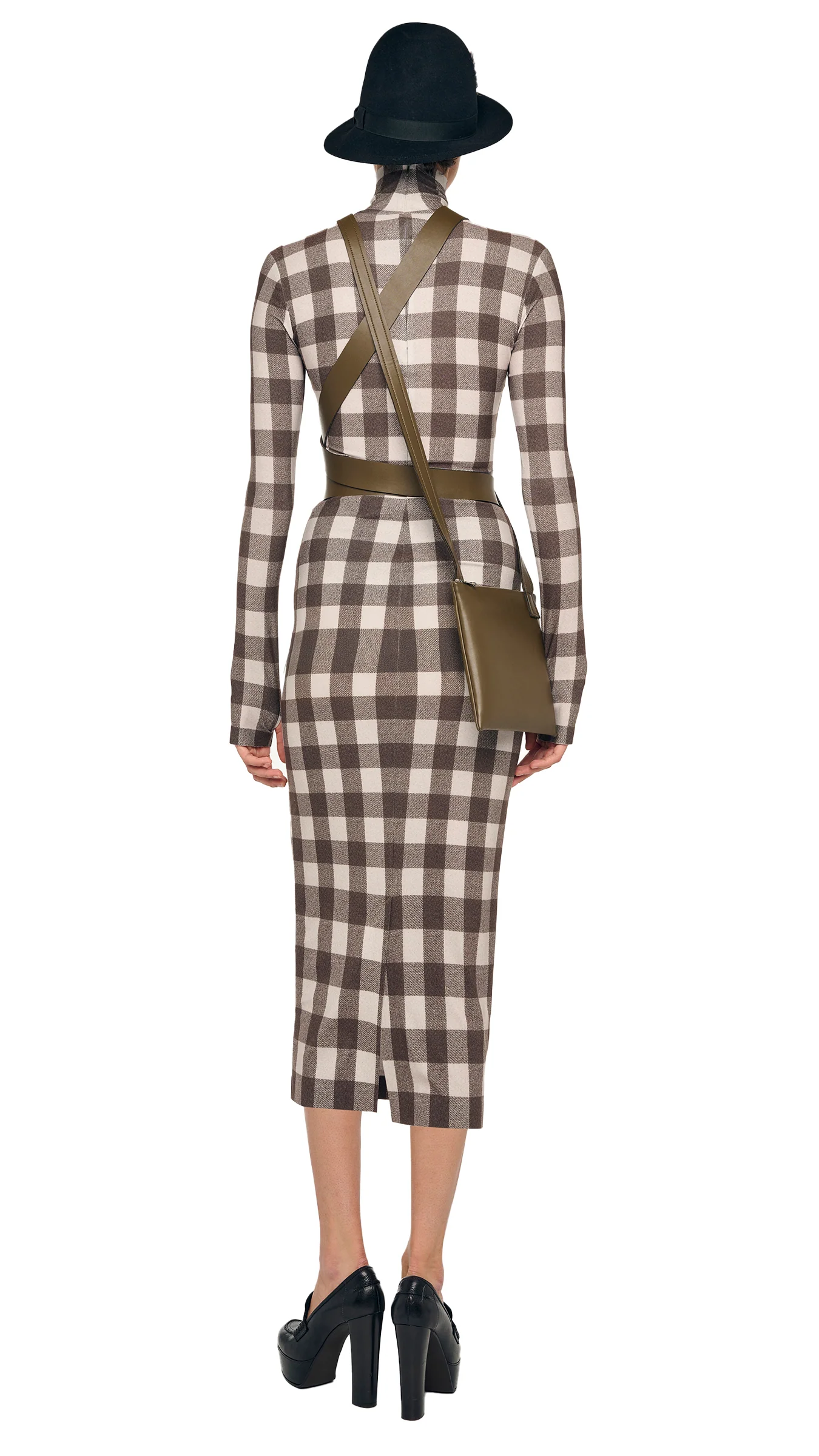 LONG SLEEVE TURTLENECK DRESS - Image 3