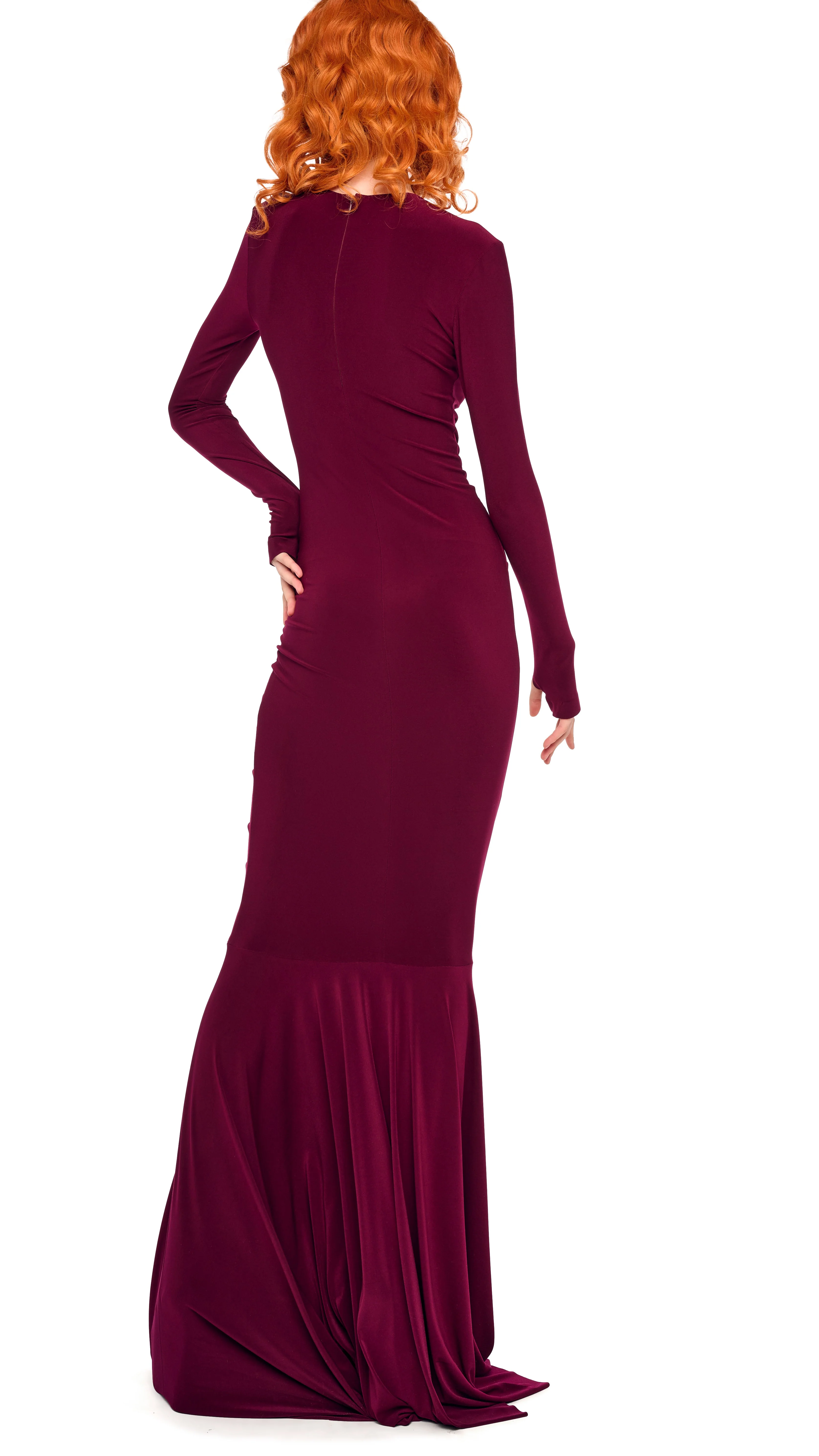 SHIRRED FRONT FISHTAIL GOWN - Image 3
