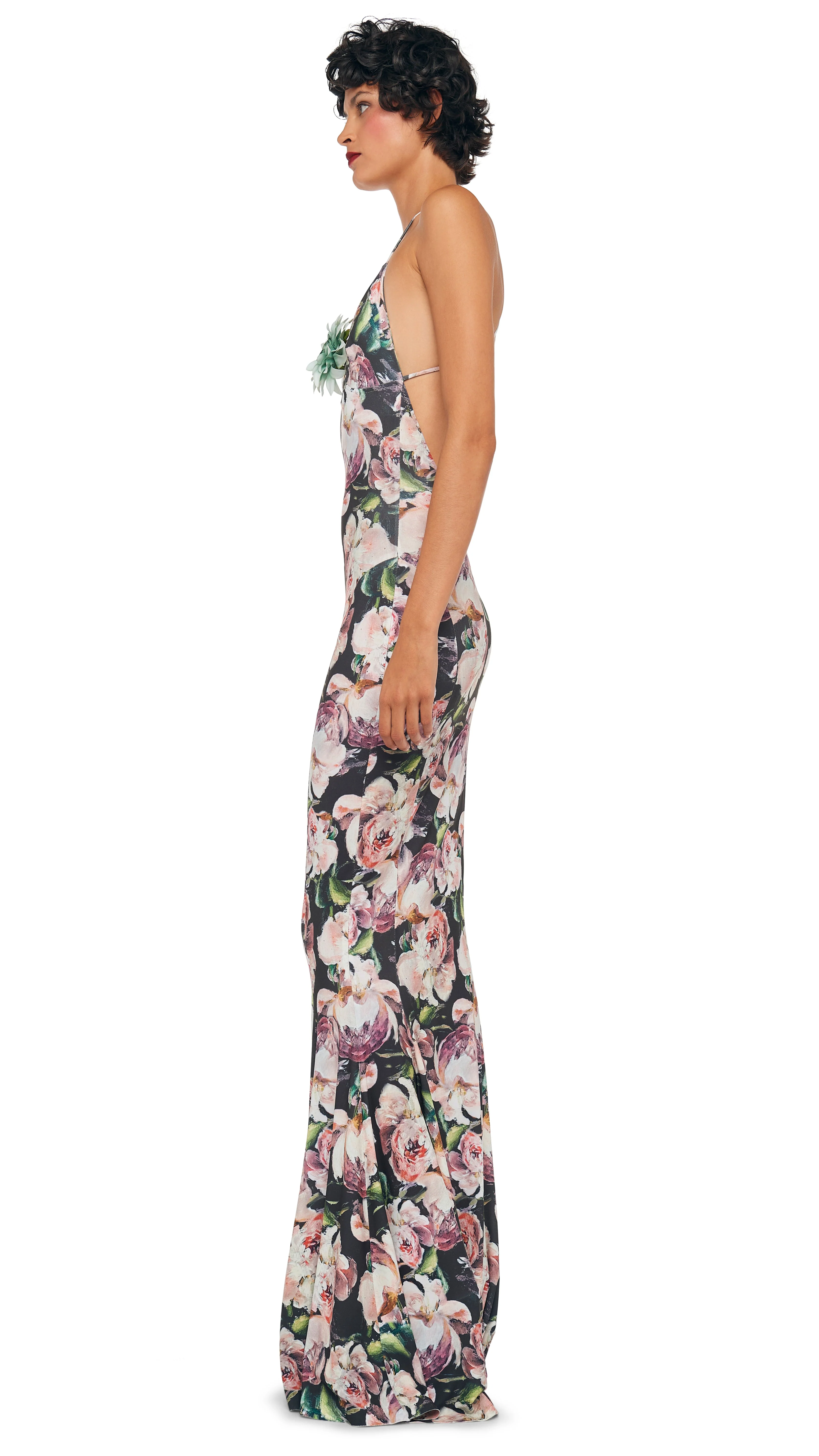 LOW BACK SLIP FISHTAIL GOWN - Image 3