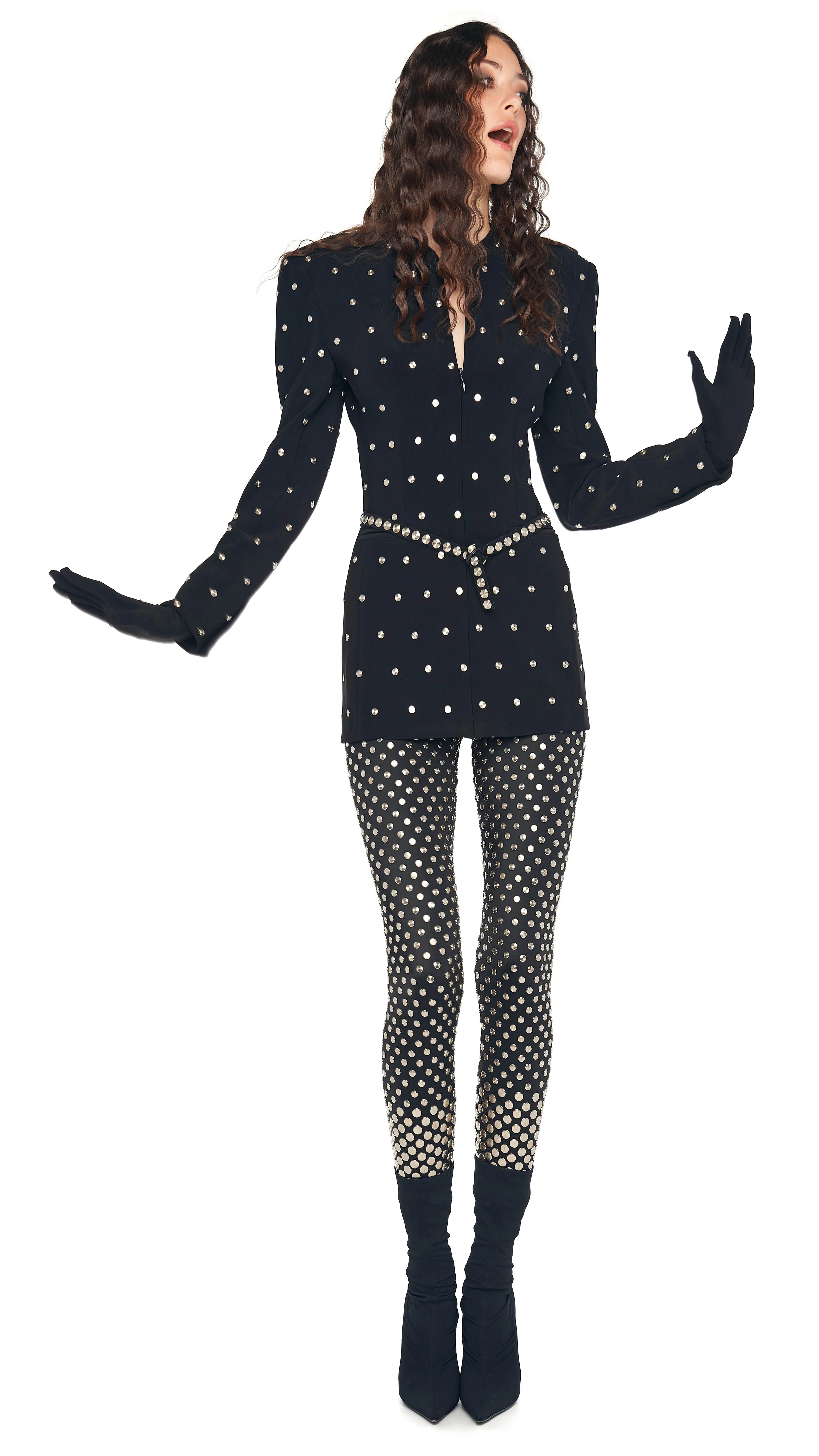 LS V NECK ZIP FRONT JACKET - Image 7