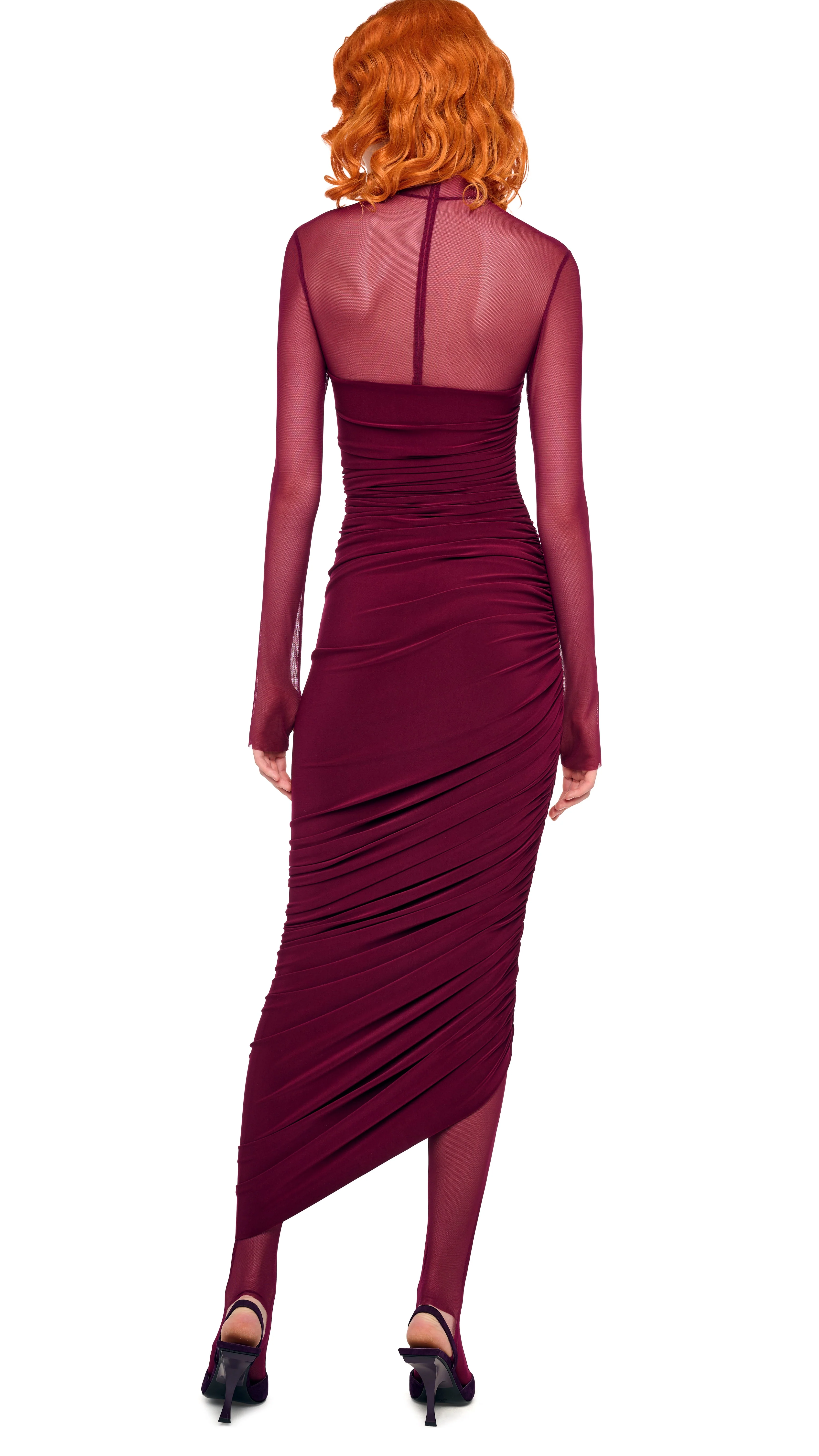 LS TURTLENECK STRAPLESS DIANA GOWN W/ CATSUIT - Image 3