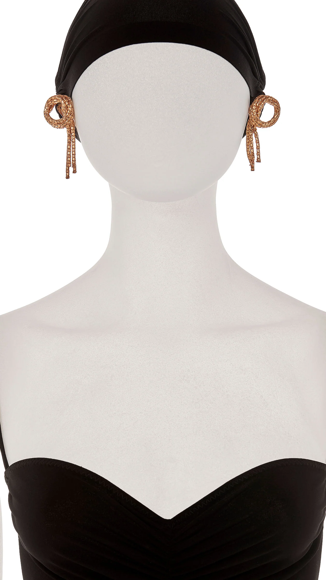 MESH KNOT DROP EARRINGS - Image 3