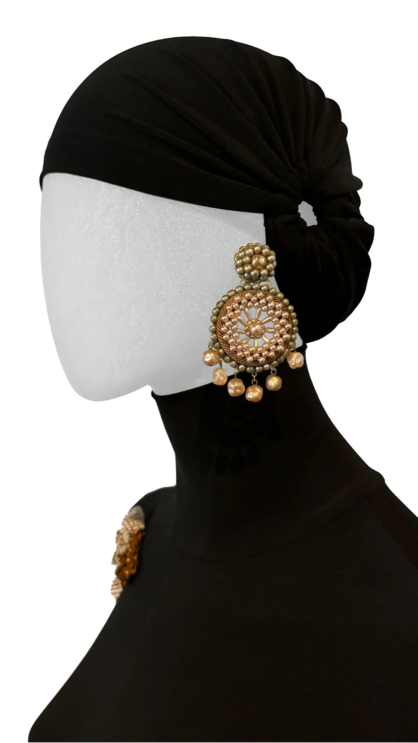 MIRIAM HASKELL BEADED BRACELET AND EARRING SET OF 3 - Image 2