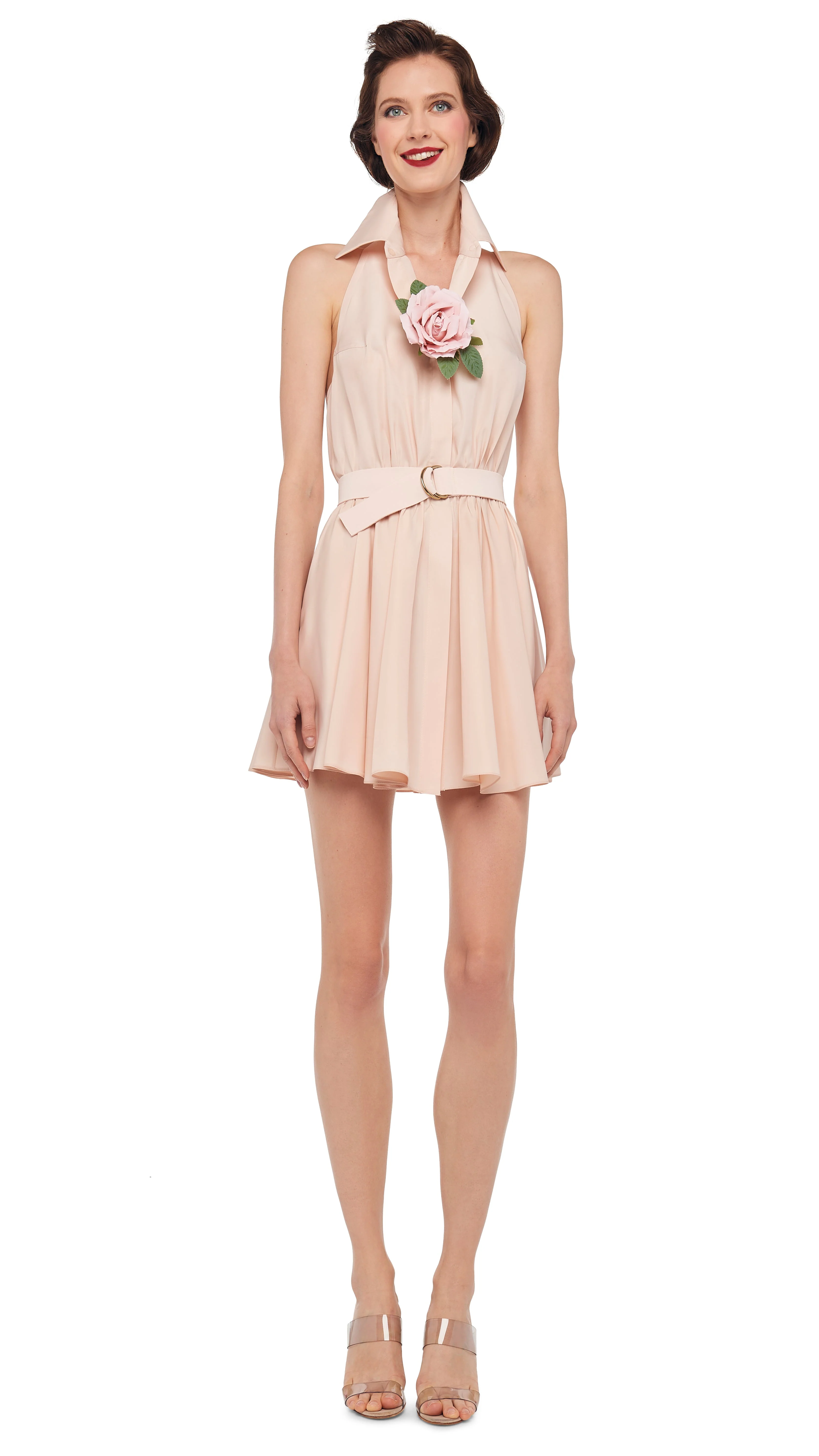 NK HALTER FLARED MINI DRESS - Image 2