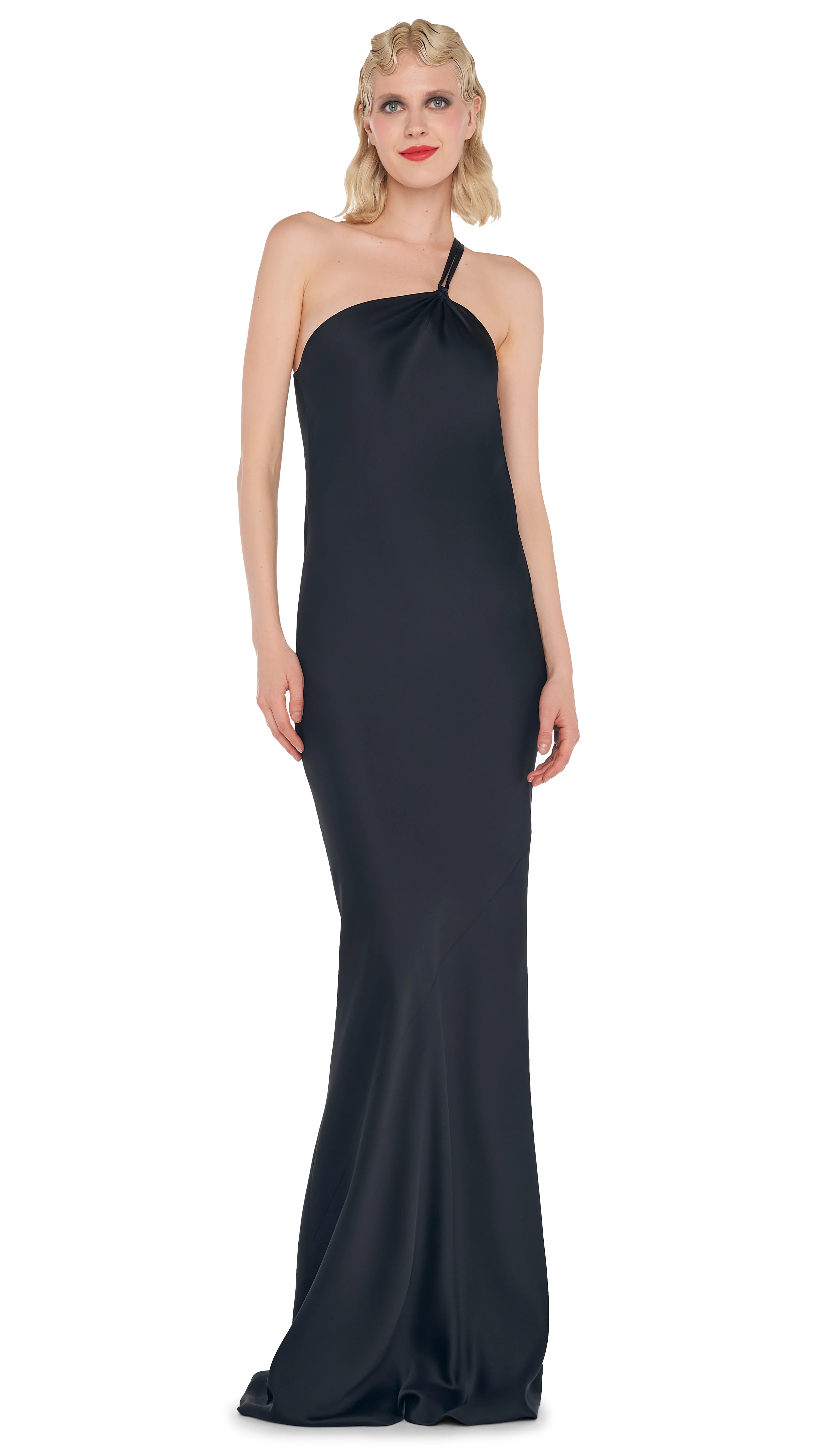 ONE SHOULDER BIAS GOWN - Image 2