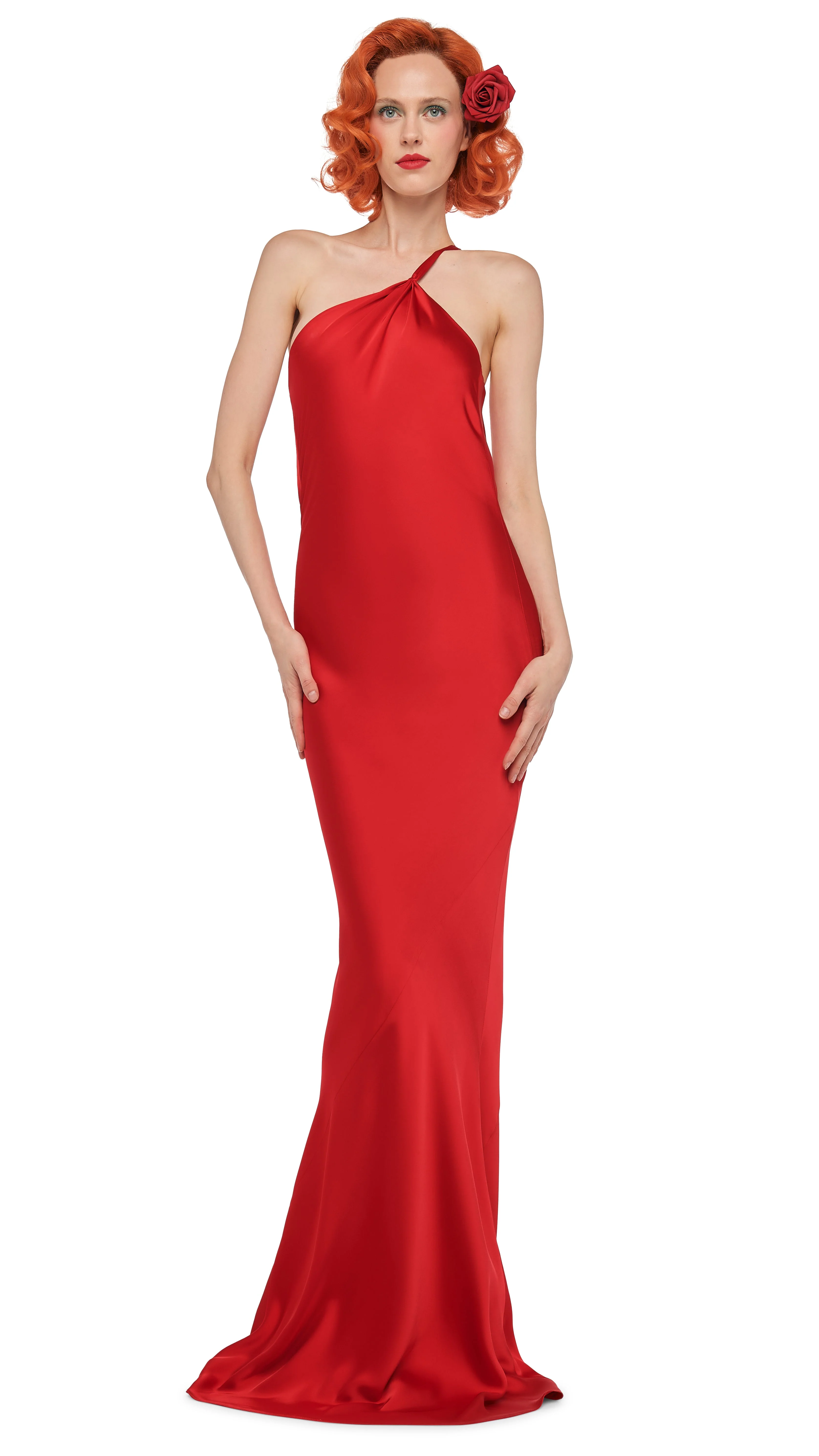 ONE SHOULDER BIAS GOWN - Image 2
