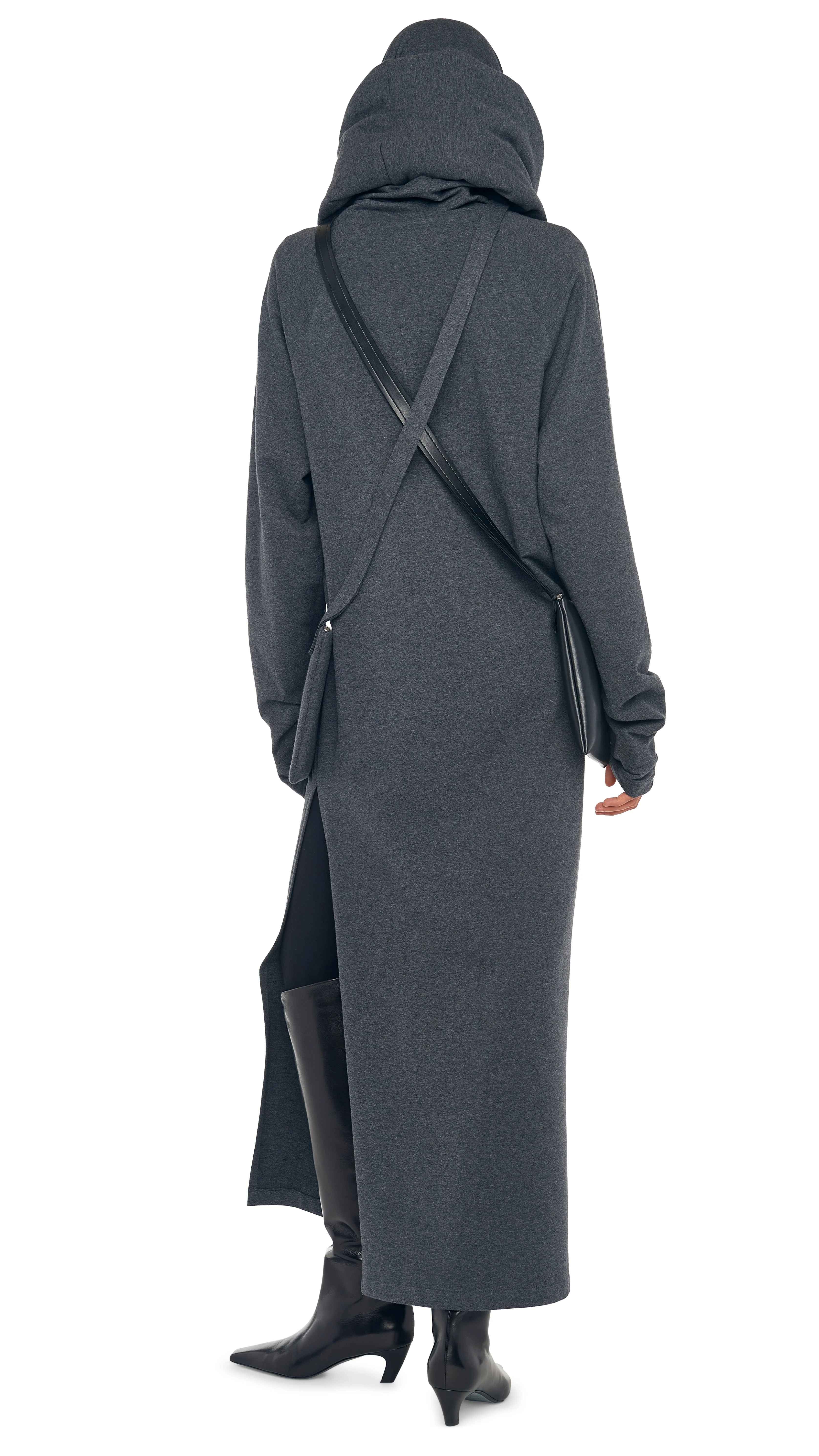 OS RAGLAN SLEEVE TURTLENECK SIDE SLIT GOWN - Image 8
