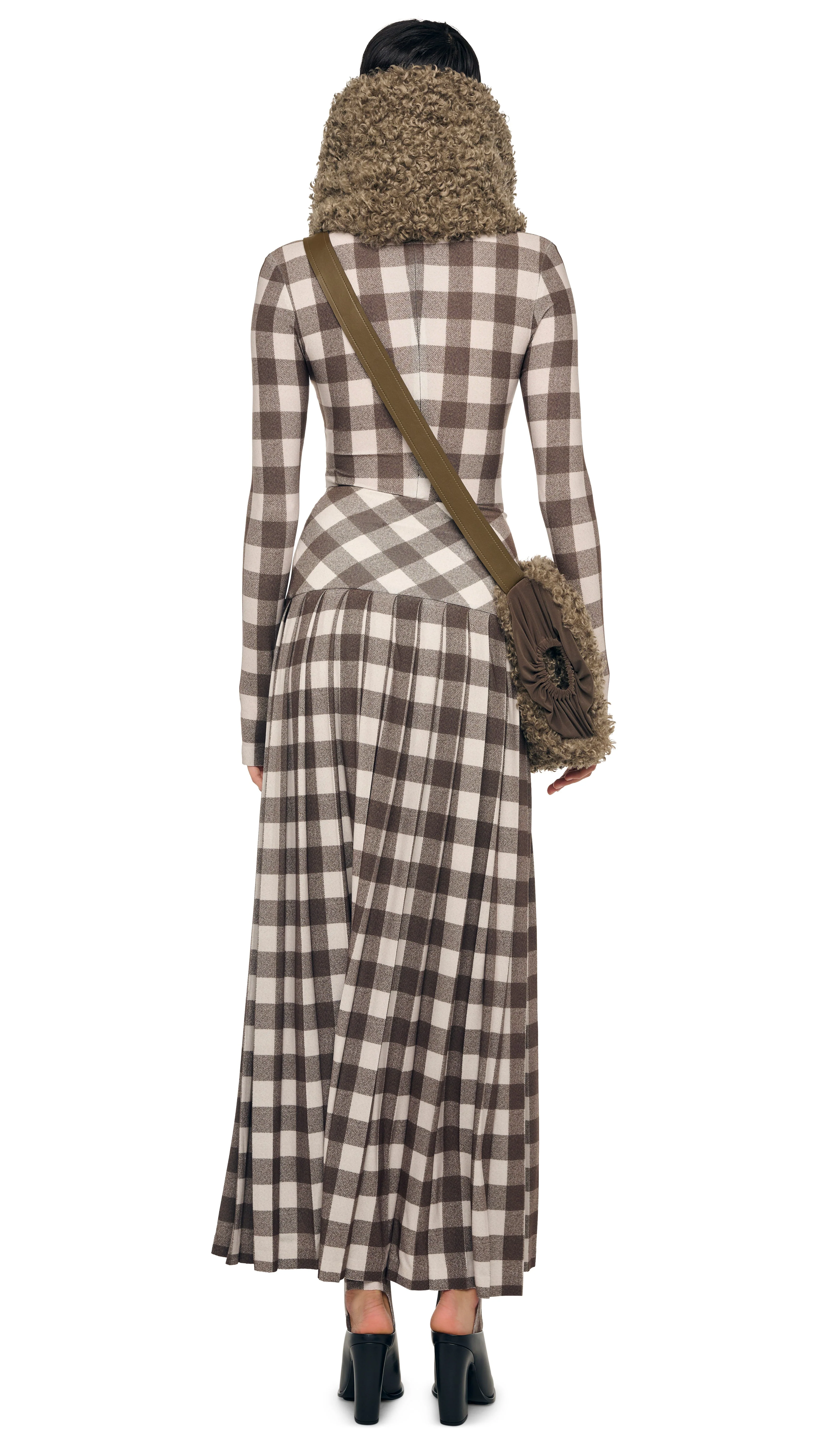 PLEATED LONG SKIRT W/ SLIT - Image 3