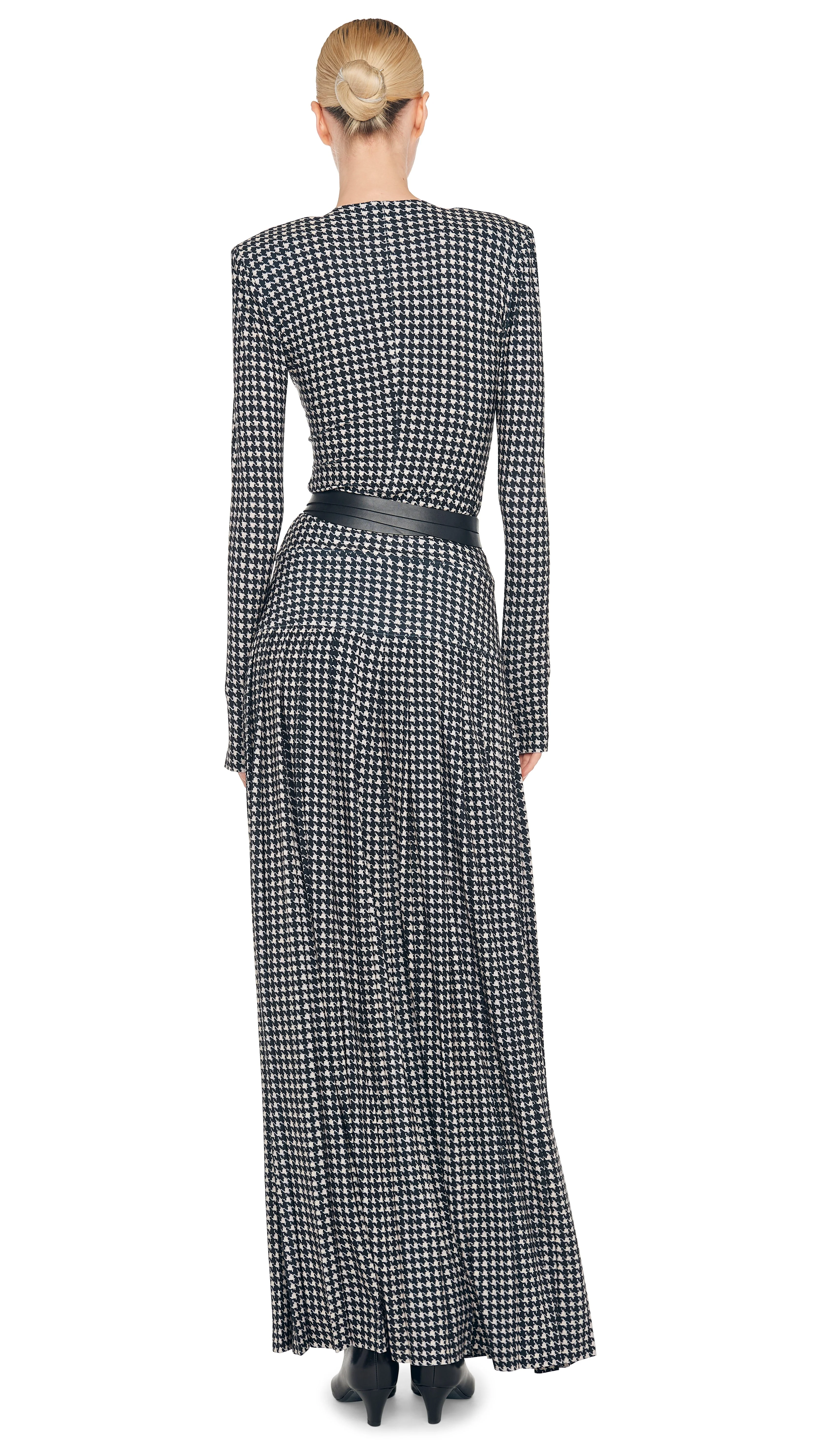 PLEATED LONG SKIRT WITH SLIT - Image 4