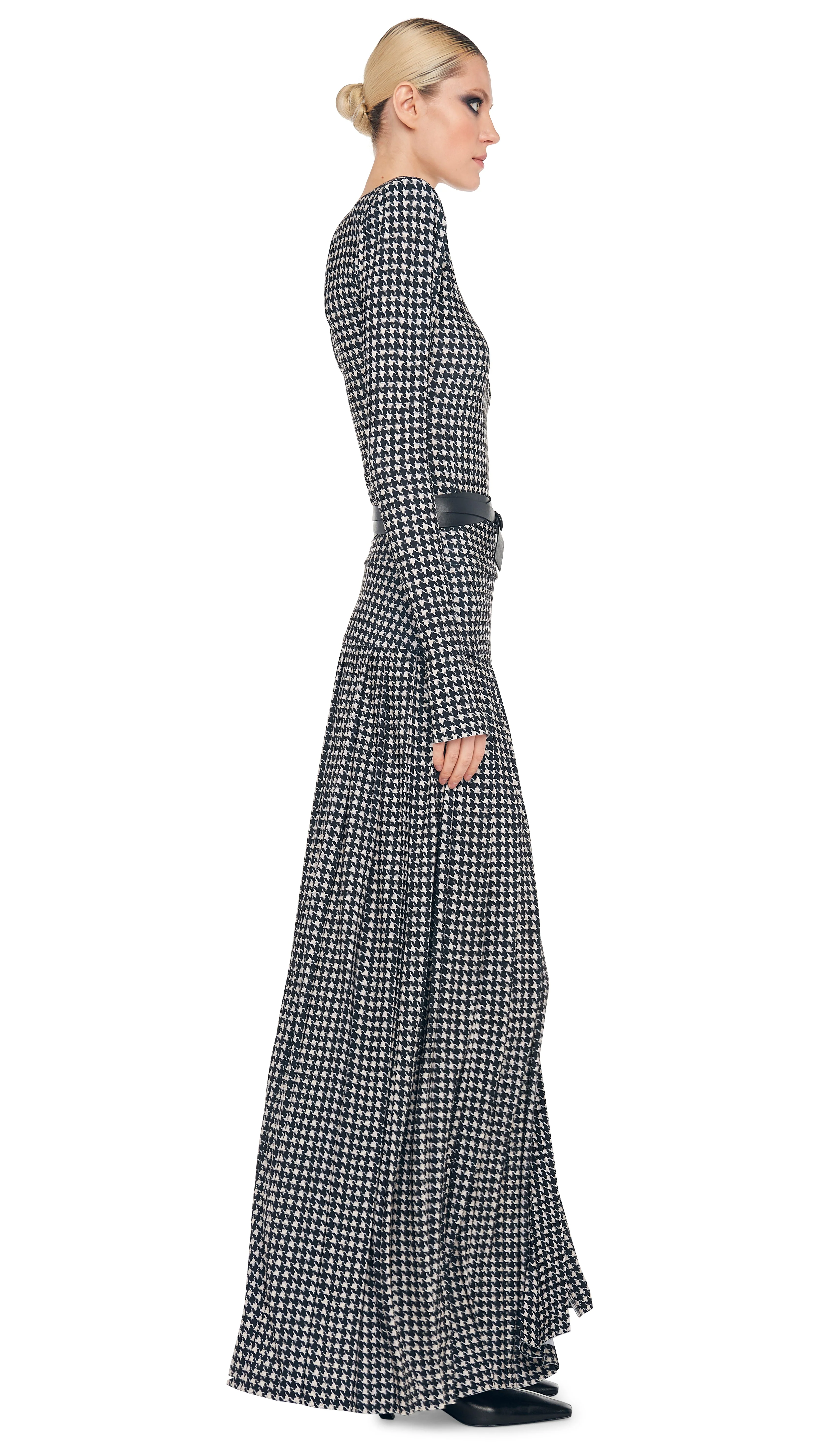 PLEATED LONG SKIRT WITH SLIT - Image 5