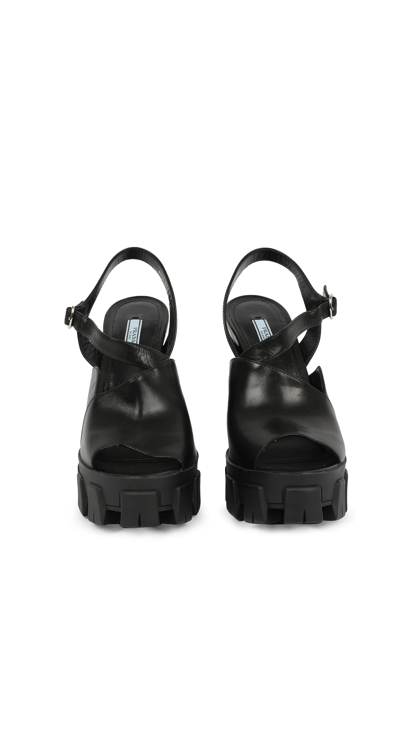 PRADA LUG SOLE ANKLE STRAP PLATFORM SANDAL - Image 2