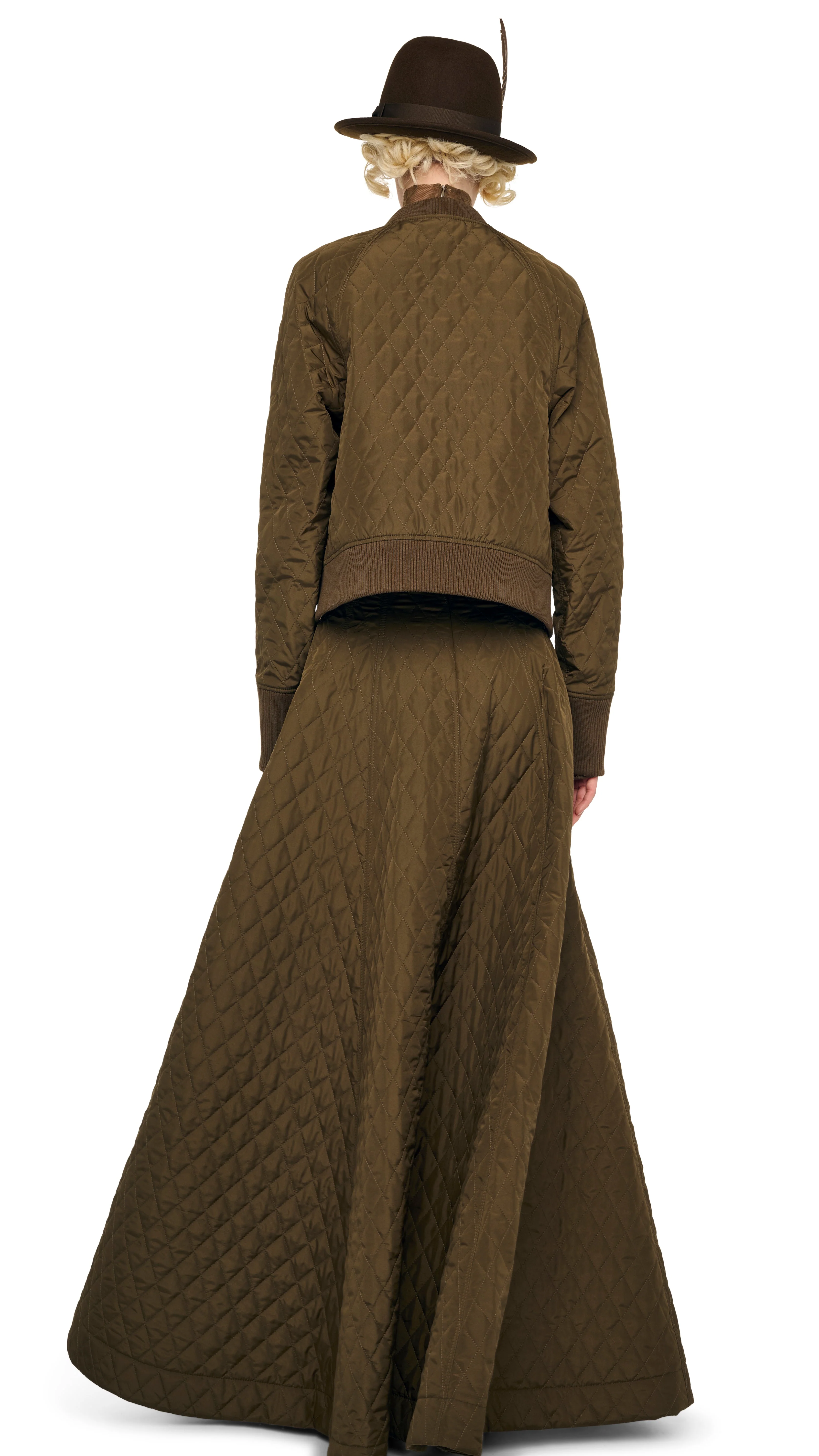 QUILTED SHORT BOMBER JACKET - Image 3