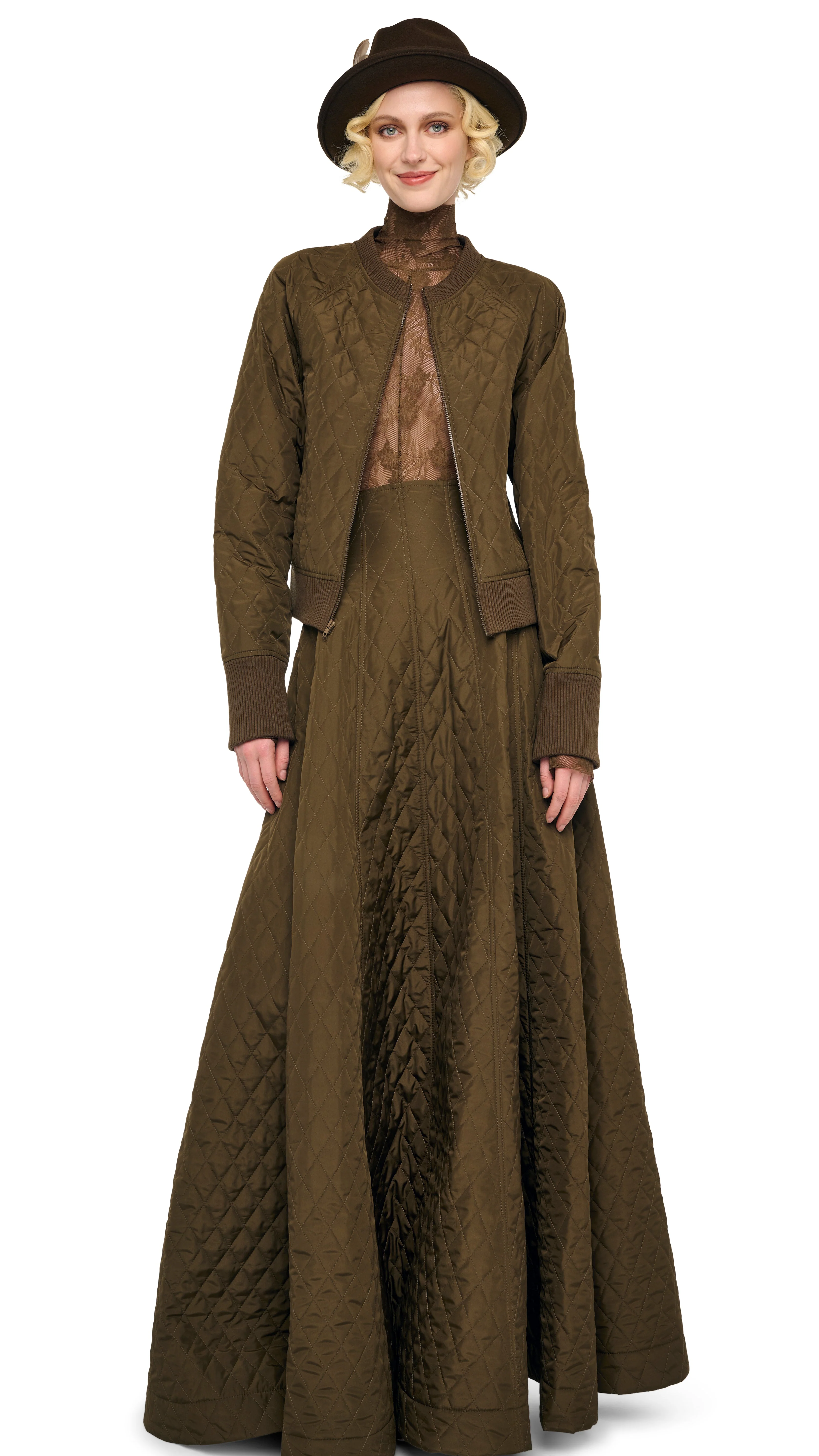 QUILTED SHORT BOMBER JACKET - Image 4