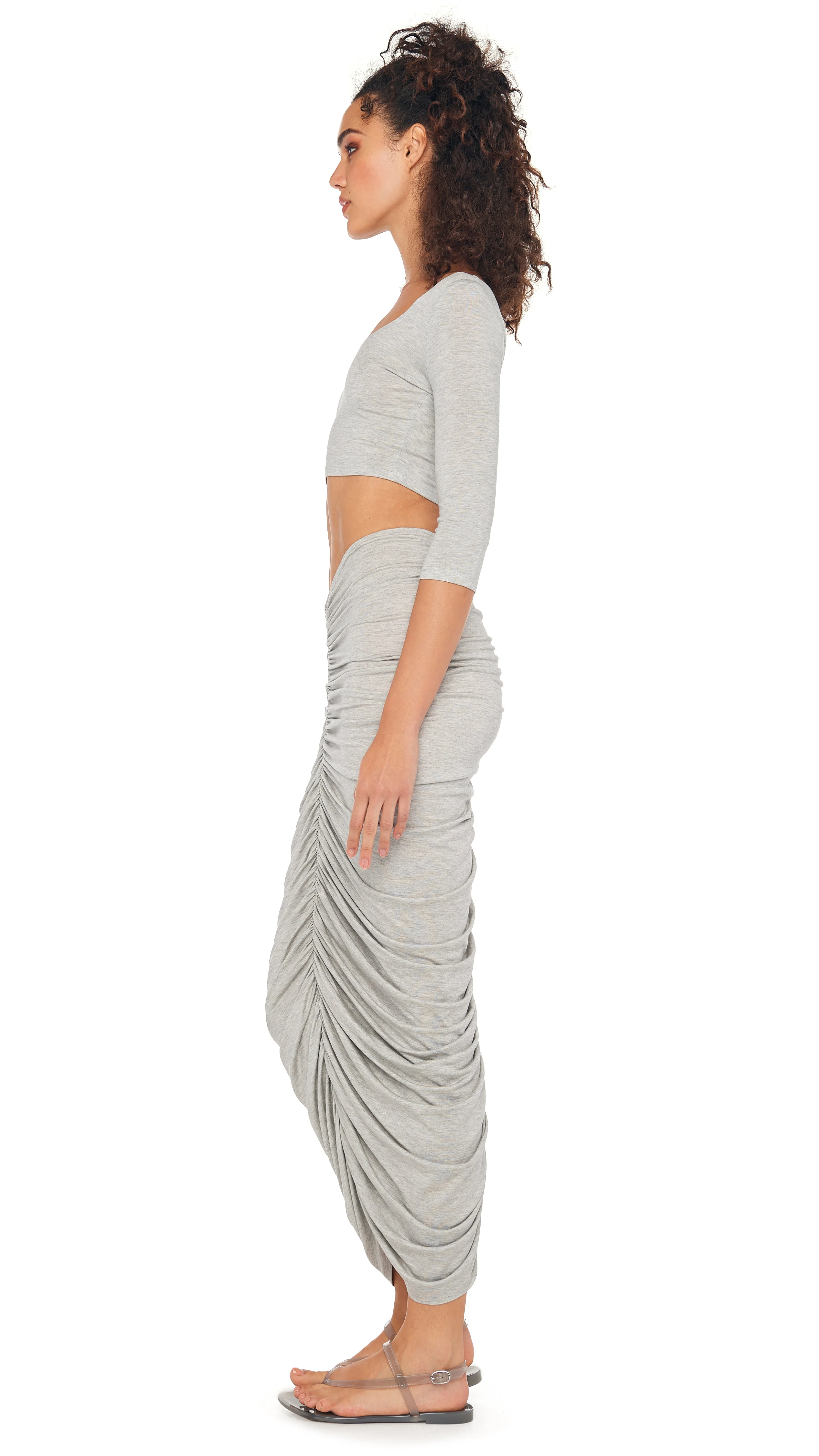 SCOOP NECK CROPPED TOP - Image 2