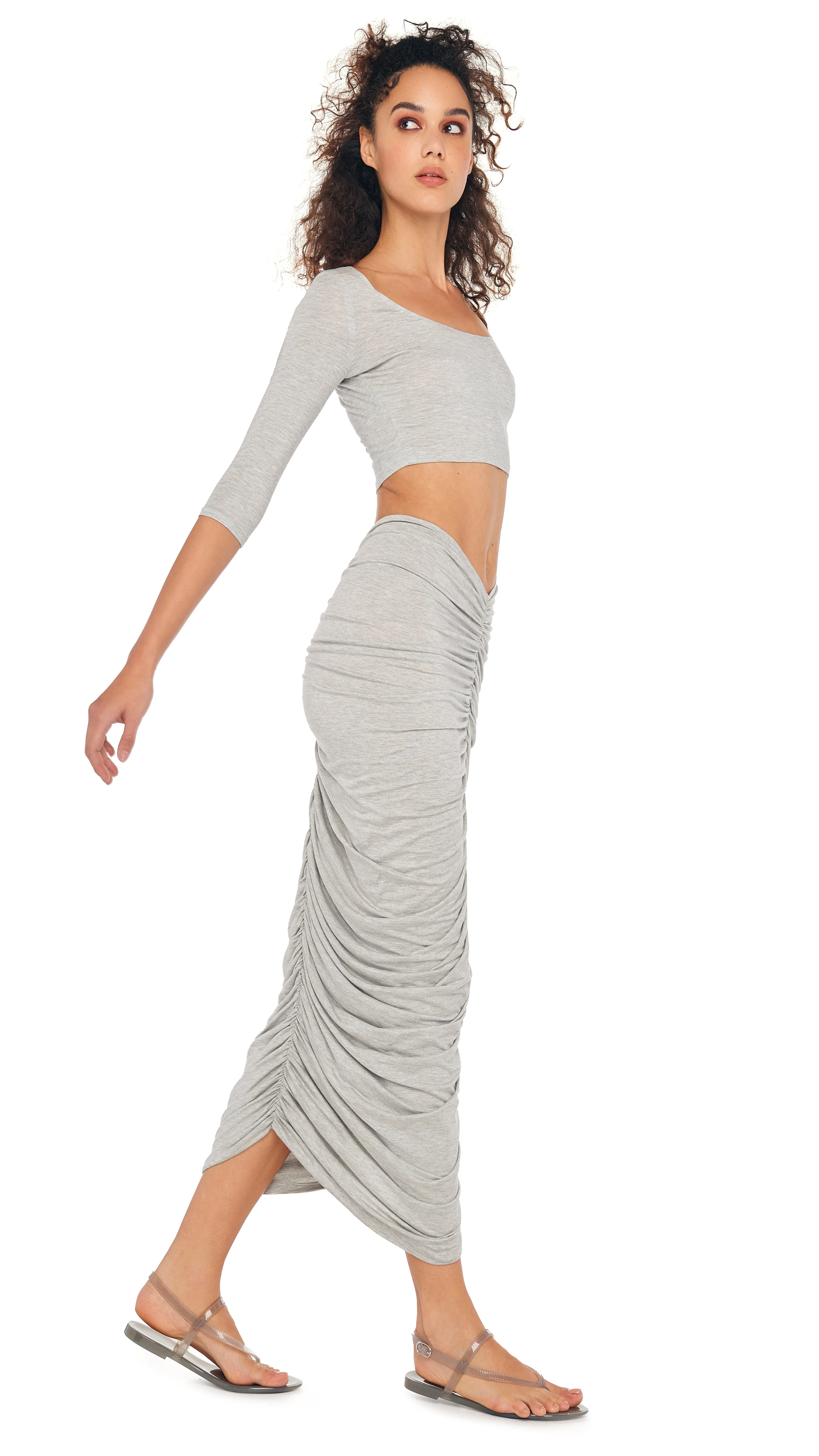 SCOOP NECK CROPPED TOP - Image 4