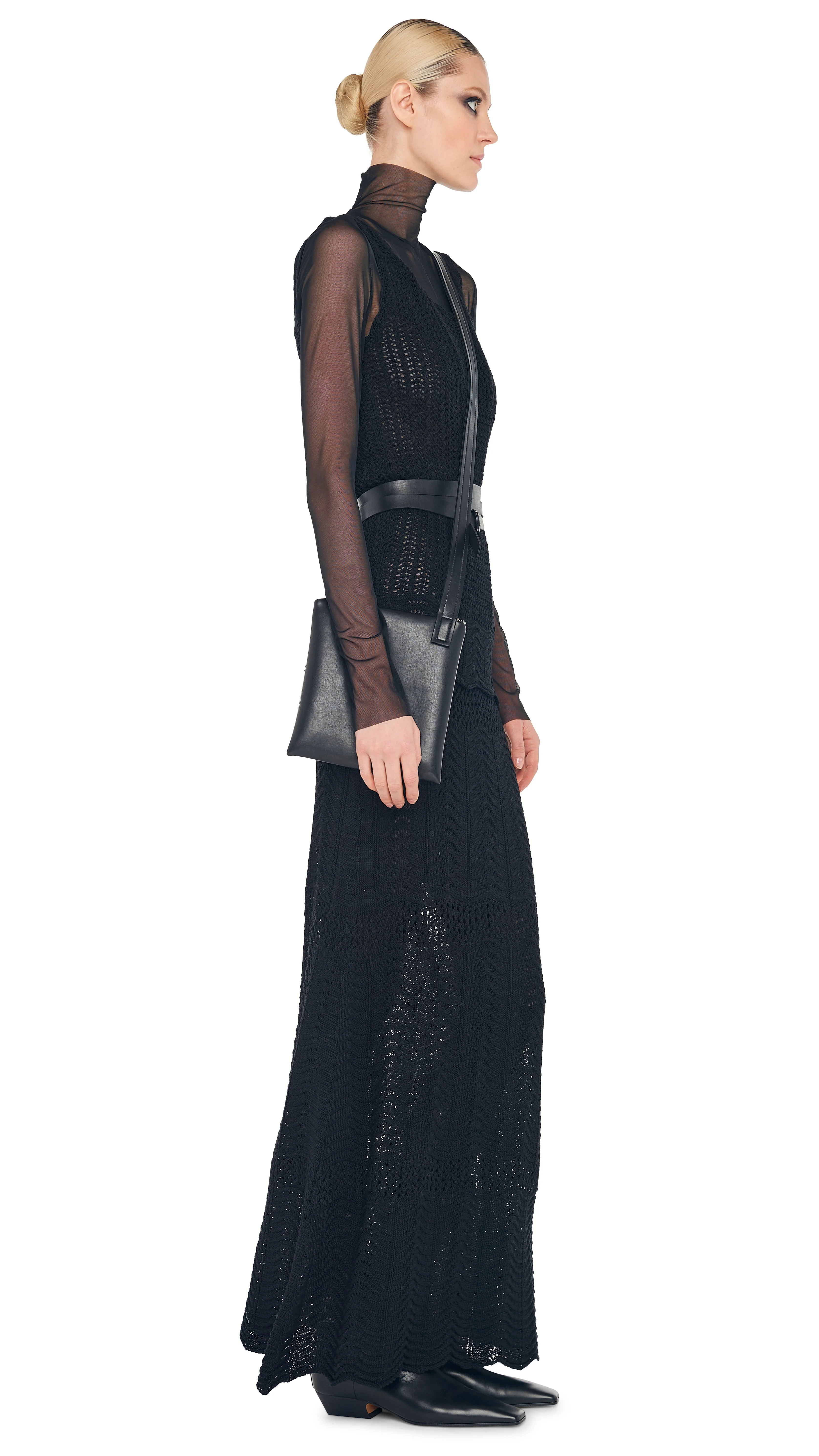 SCOOP NECK TANK CROCHET LONG DRESS - Image 5